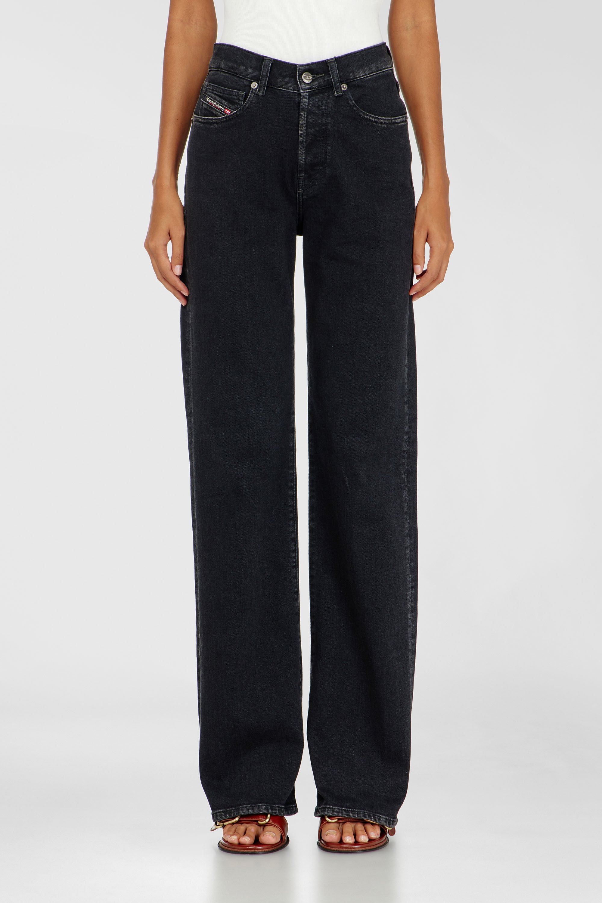 Diesel - Woman's Regular Jeans 1971 D-Sent 09N89, Black/Dark grey - 4