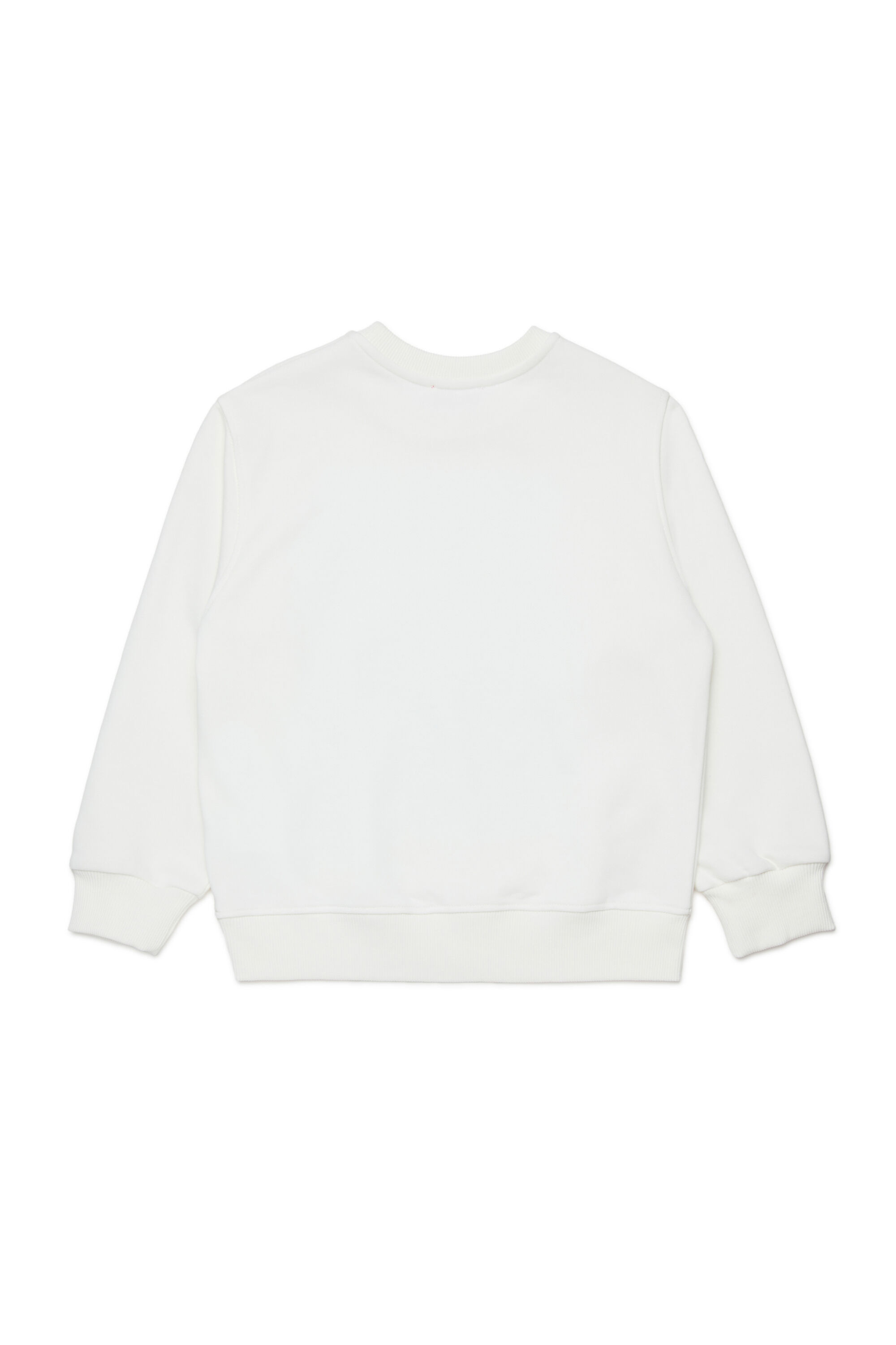 Diesel - SWIGGLY OVER, Man's Sweatshirt with wave logo print in White - 2