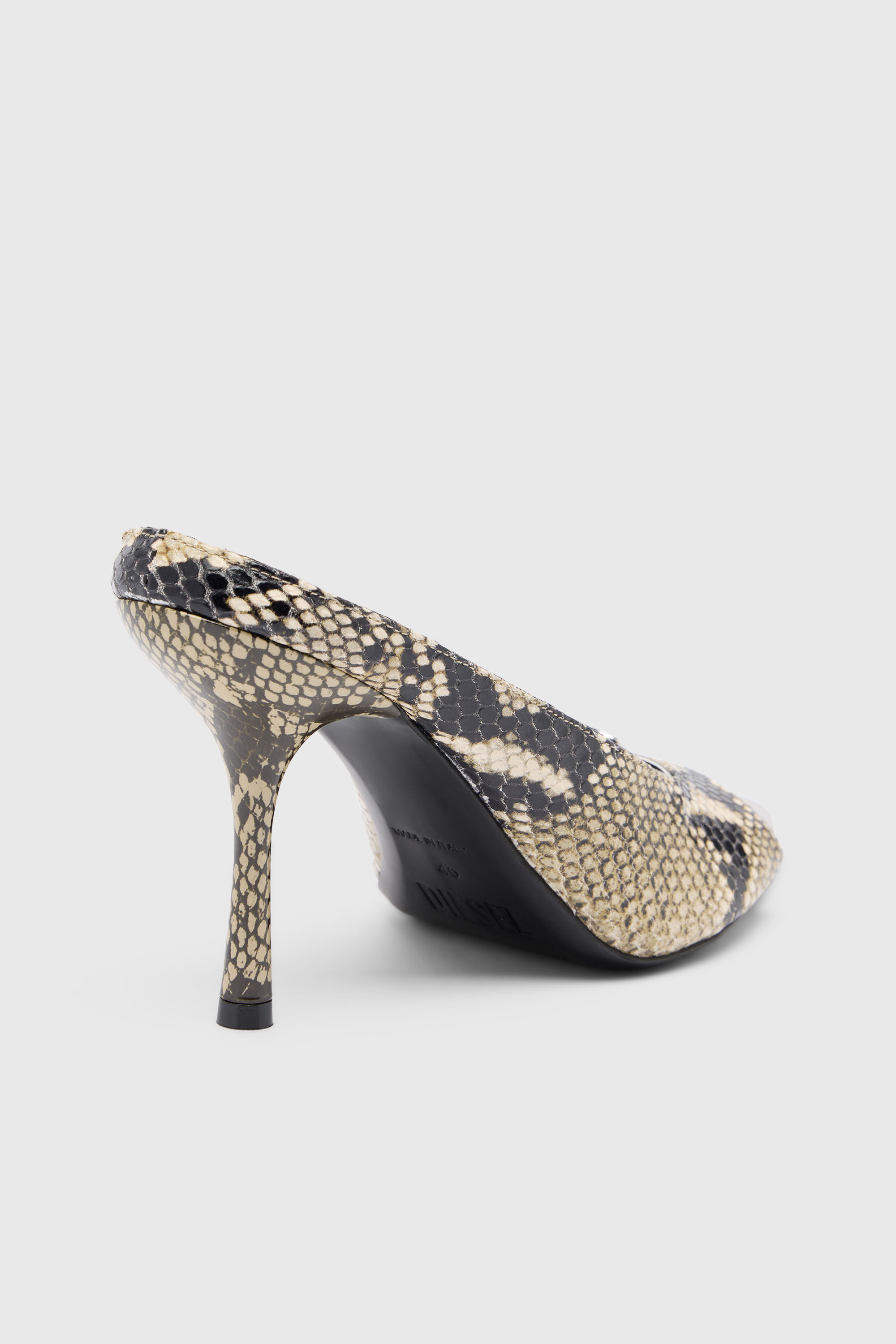 Diesel - D-DIAM'S SA 90, Woman's D-Diam's-High leather mule with floating Oval D in Multicolor - 5