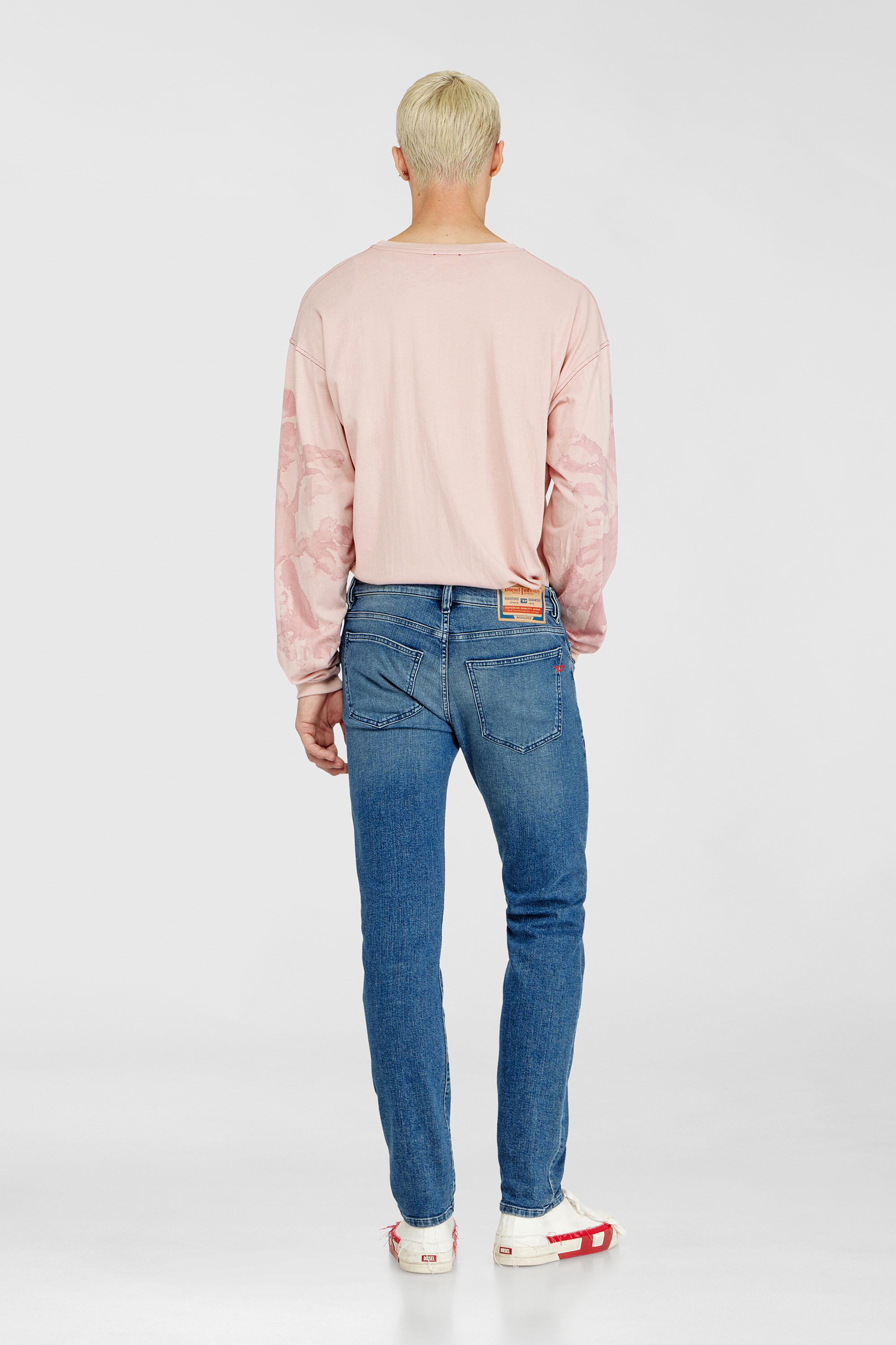 Diesel - Man's Slim Jeans 2019 D-Strukt 0HDBK, Medium blue - 3