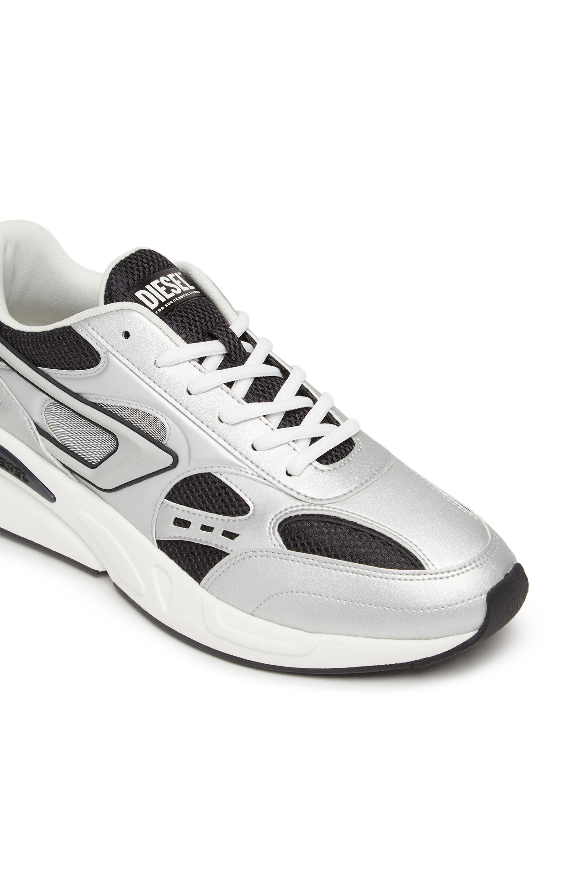 S SERENDIPITY SPORT Man Mesh sneakers with metallic panels Diesel