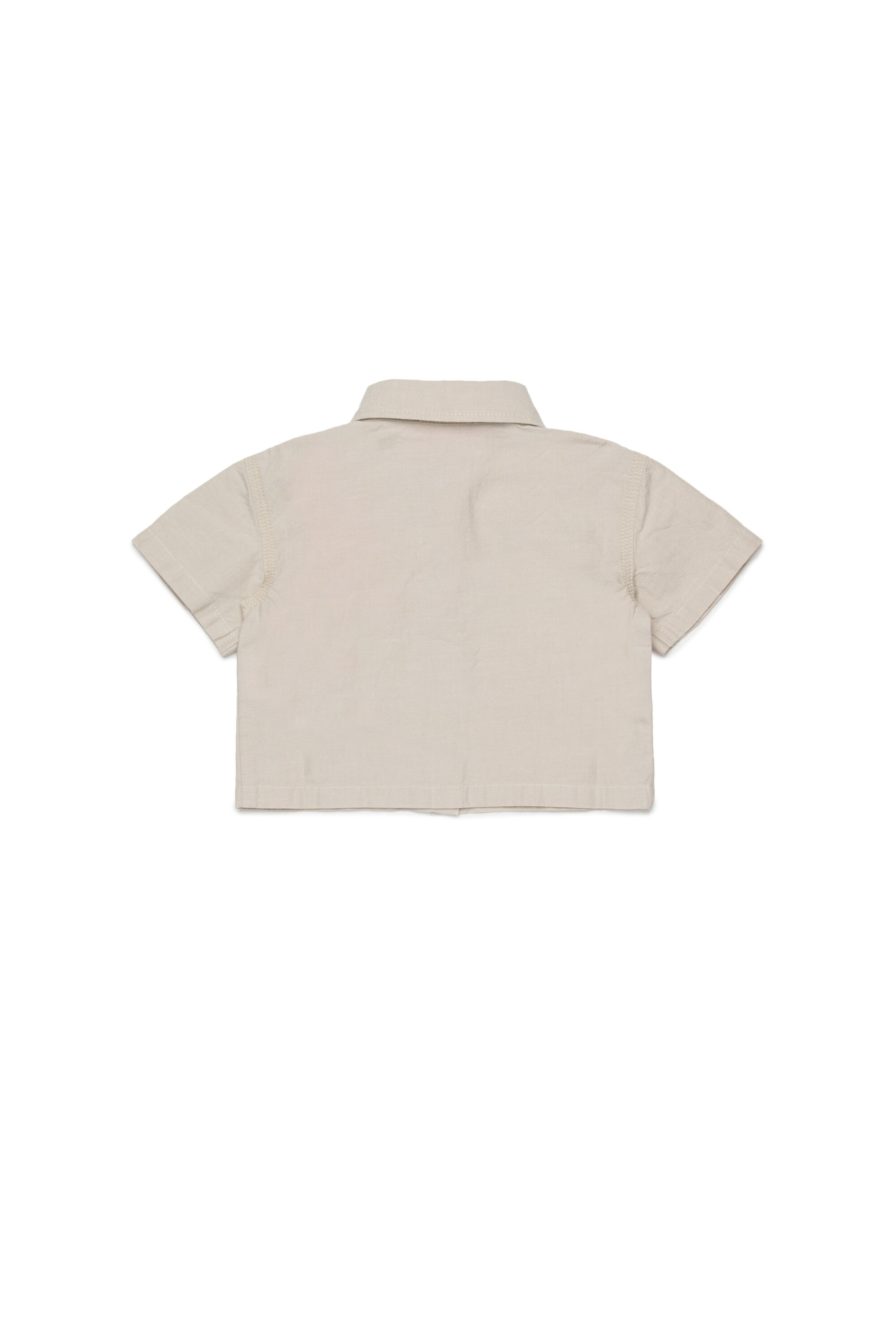 Diesel - COLDYB, Woman's Short-sleeve shirt with logo pocket in White - 2