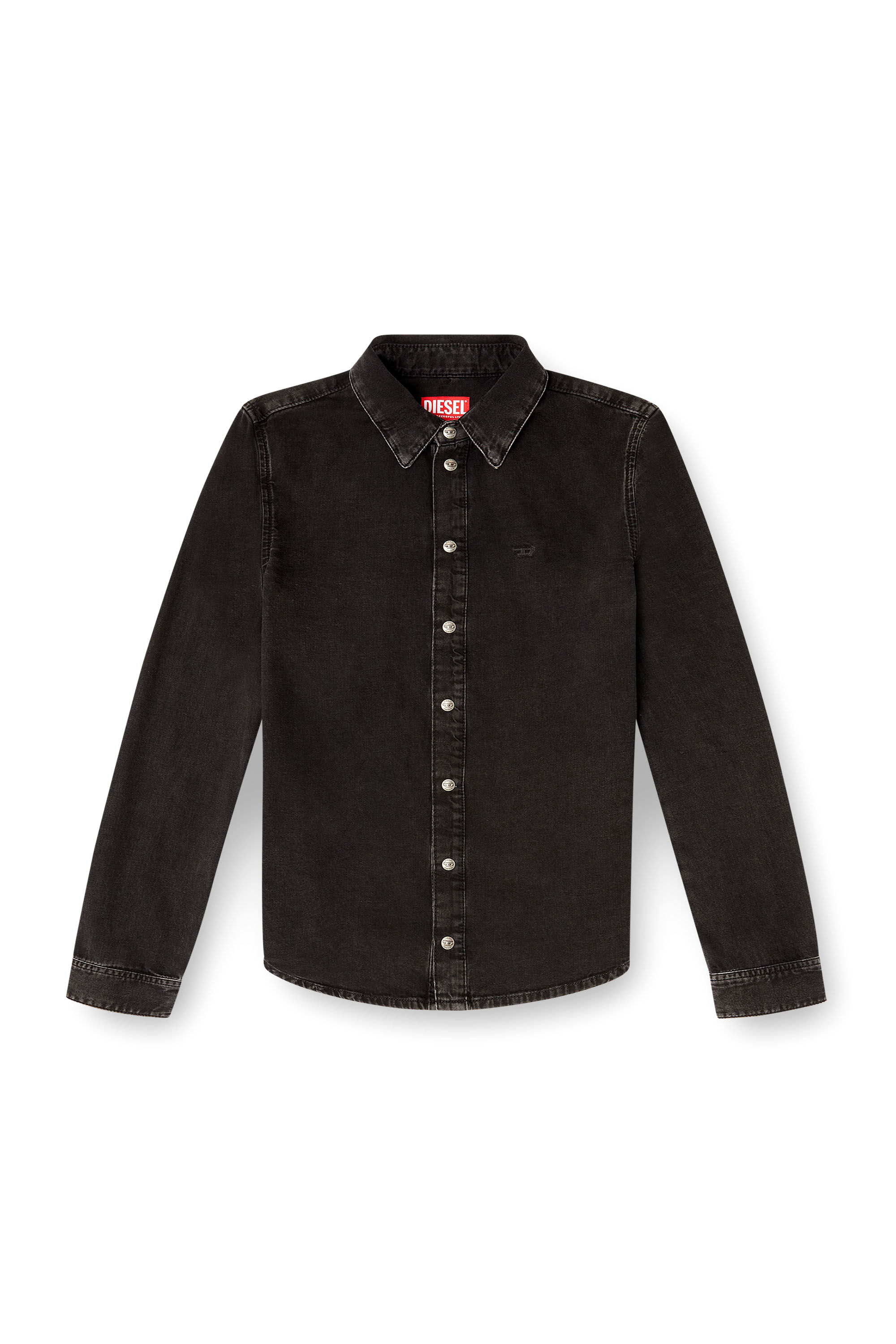 Diesel - DE-EAZY, Woman's Denim shirt with contrasting stitching in null - 2