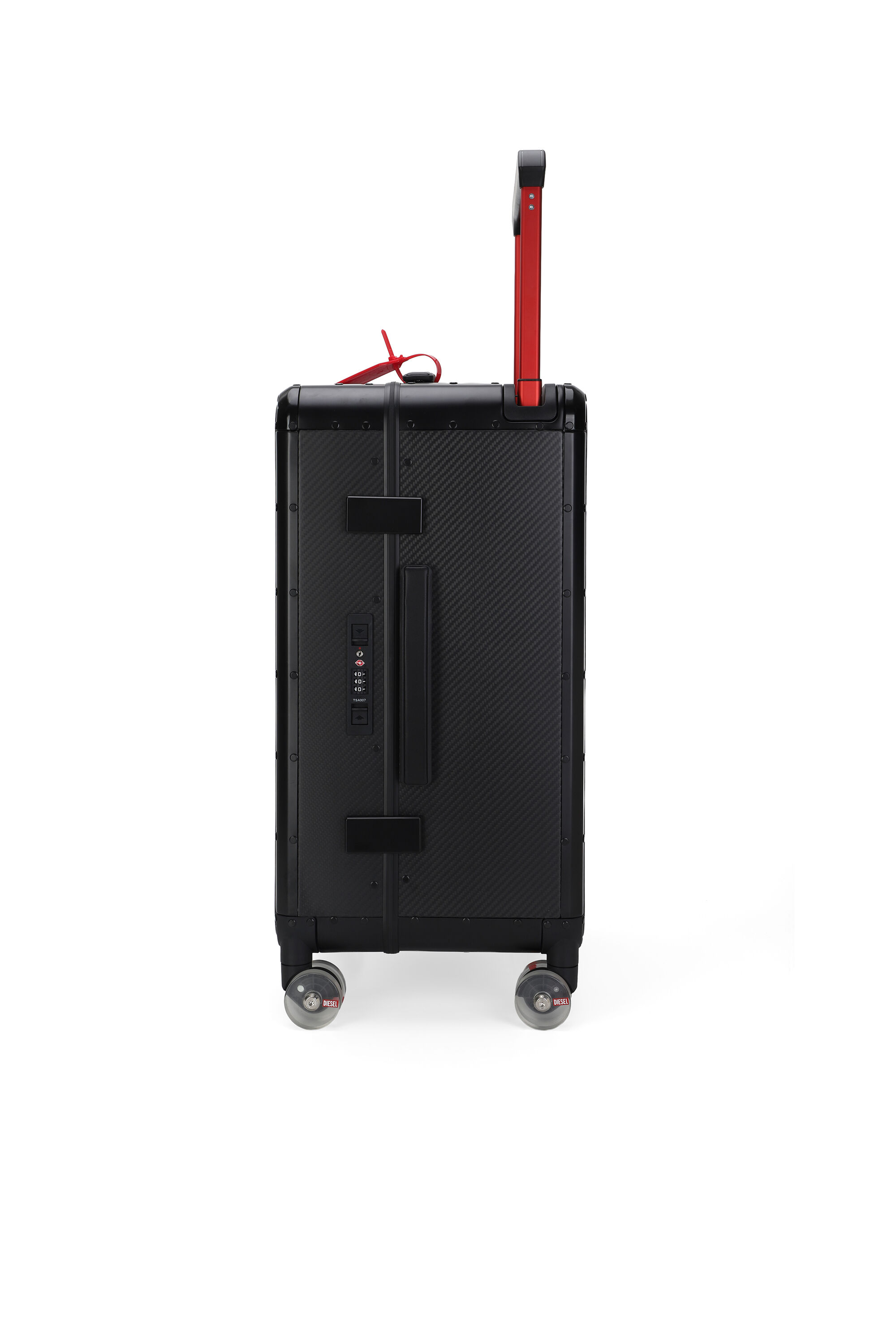 Diesel - DIESEL CARBON FIBER TROLLEY-BLACK- DSL00, Unisex's Carbon fiber suitcase size M in Black - 3