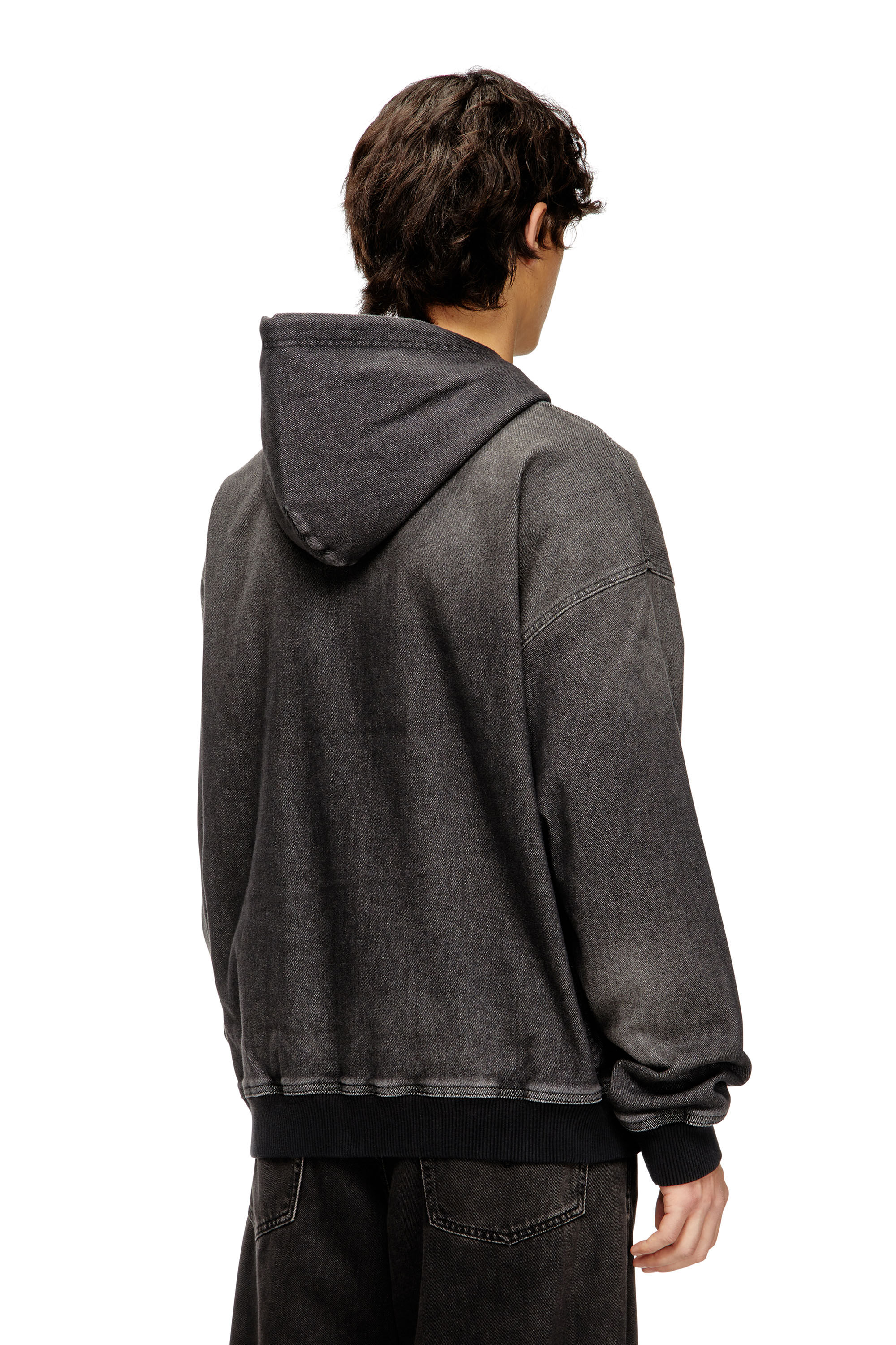 DIESEL Destroy Zip up Hoodieダメージ パーカー XS Diesel Zip-up hoodie with distressed effects - Sweaters Mens in