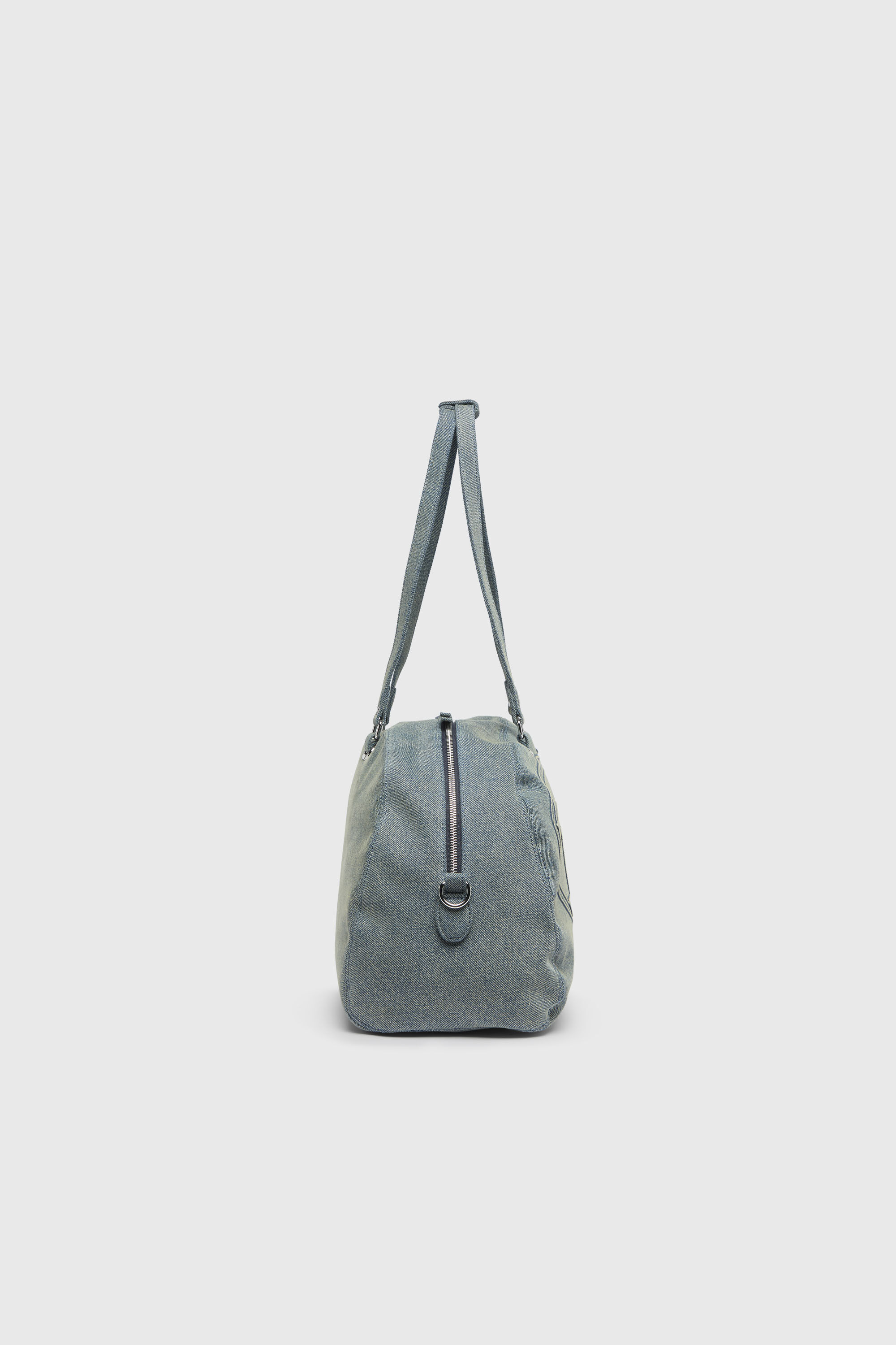 Diesel - 1DR DOME SOFT DUFFLE XL, Unisex's 1DR Dome-Duffle bag in denim with Oval D logo in Light Blue - 5