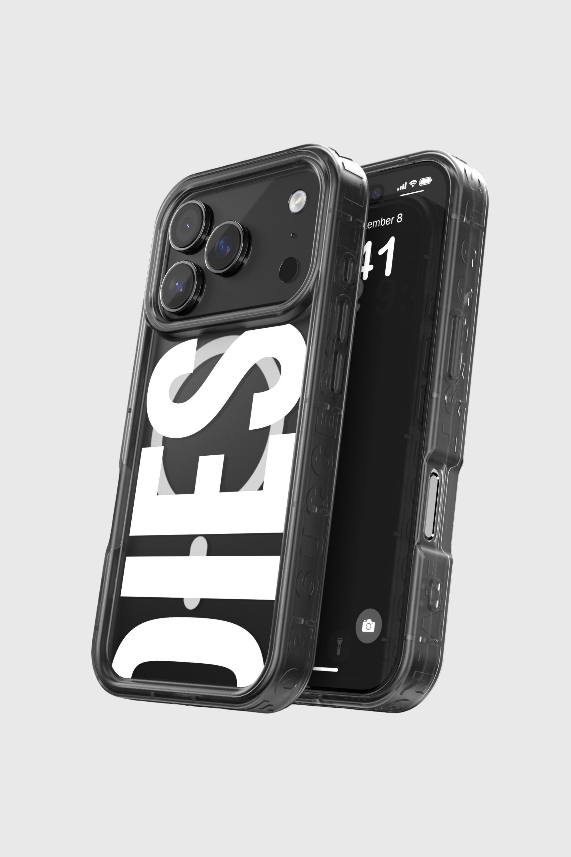 Diesel - 60437 MOULDED CASE, Unisex's Biscotto bumper case with magsafe for iPhone 17 Pro in Black - 4