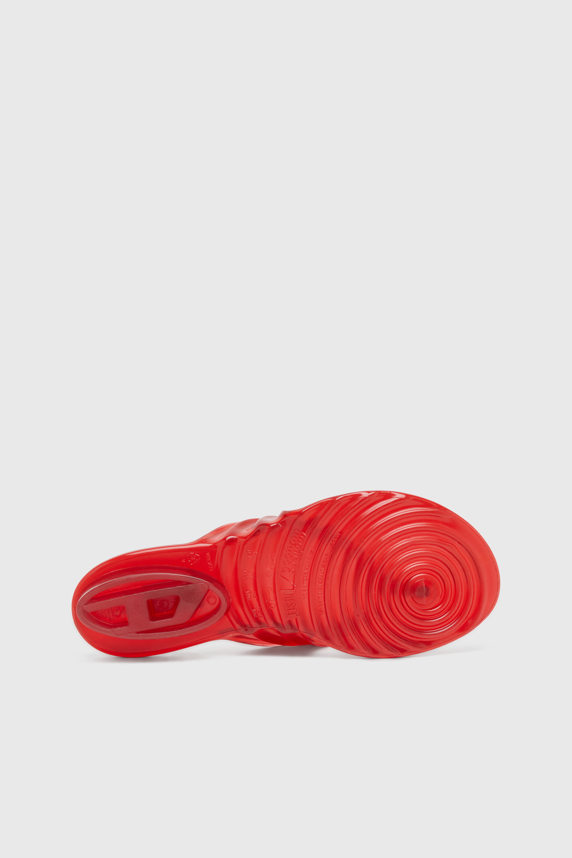 Diesel - MELISSA QUANTUM THONG, Woman's Sculptural flip-flops in Melflex&reg; in Red - 5