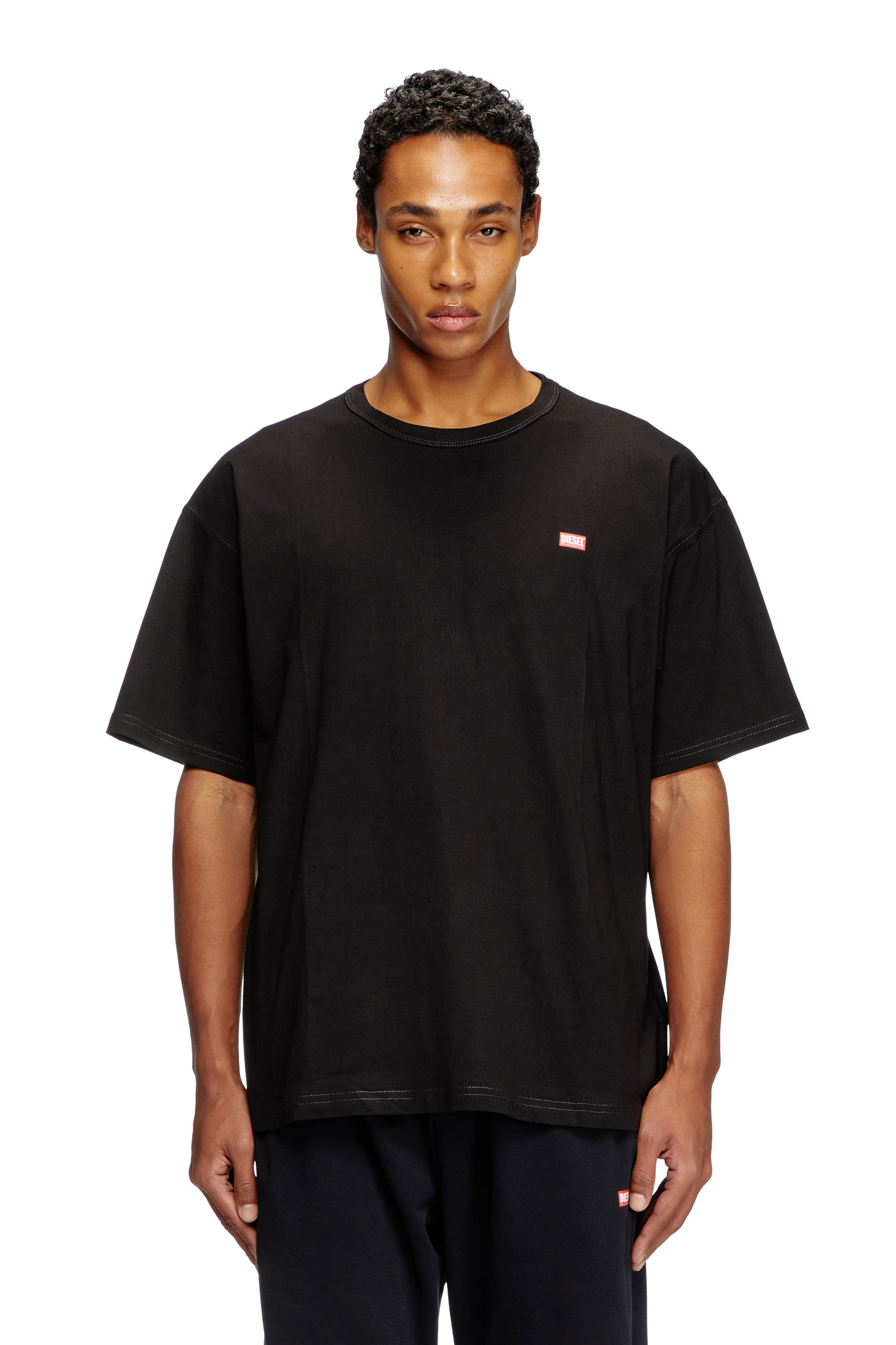 Tシャツ・カットソー DIESEL 'T-Boxt-R30' T-shirt Black Men's T-shirt with small logo | Black | Diesel