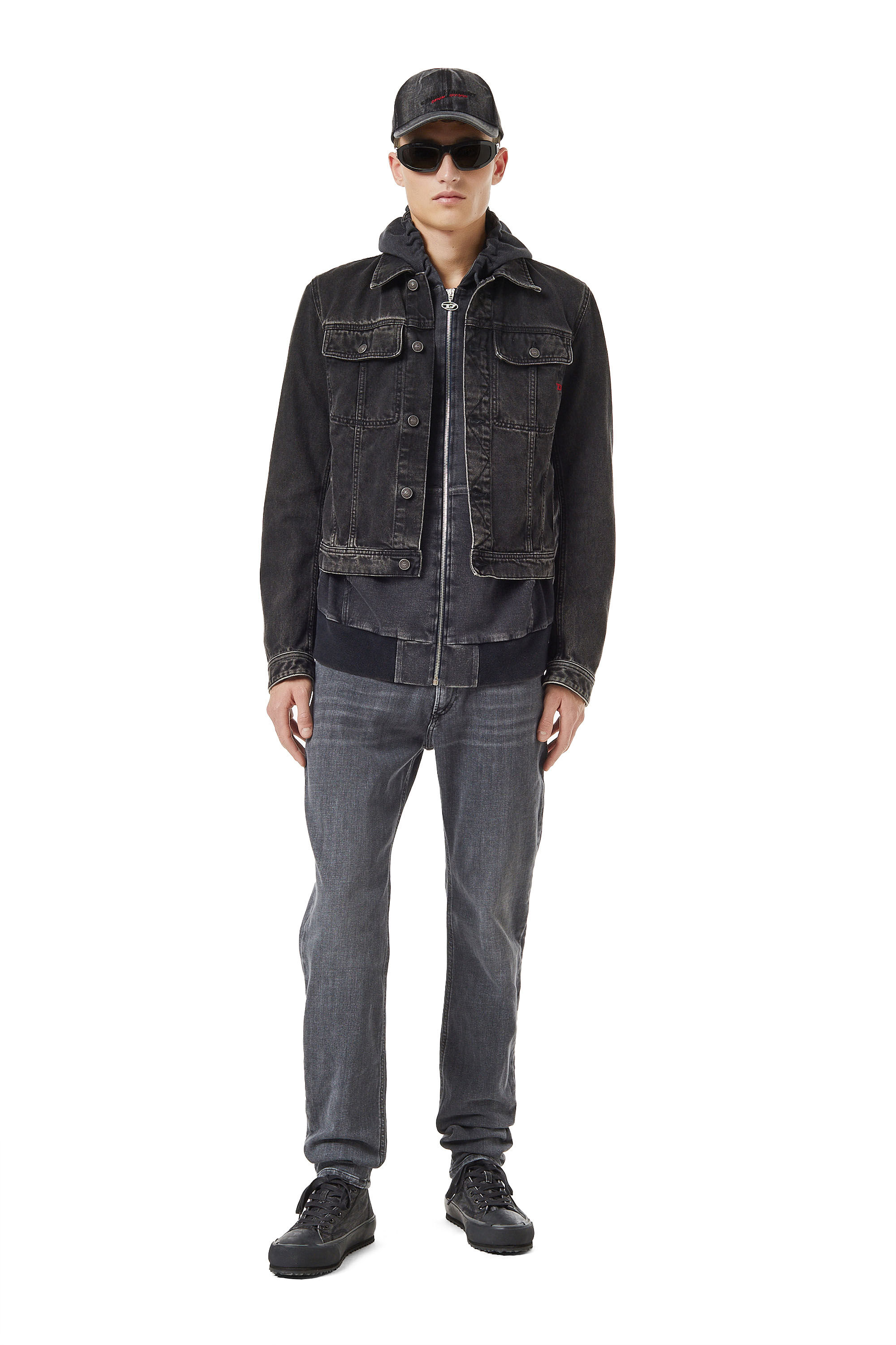 Diesel - 1979 Sleenker 09B97 Skinny Jeans, Black/Dark grey - Image 1