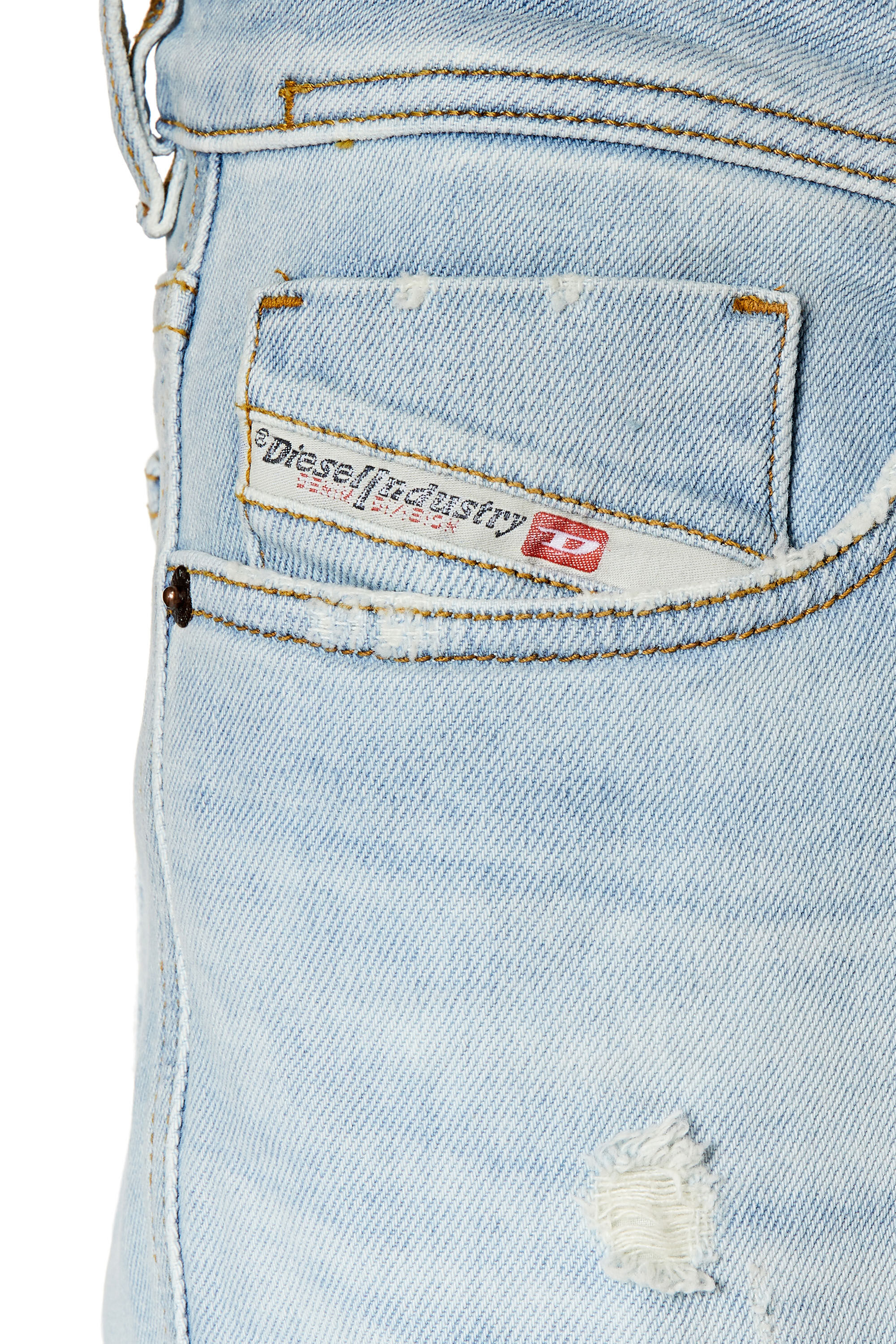 Diesel - 1979 Sleenker 09F14 Skinny Jeans, Light Blue - Image 5