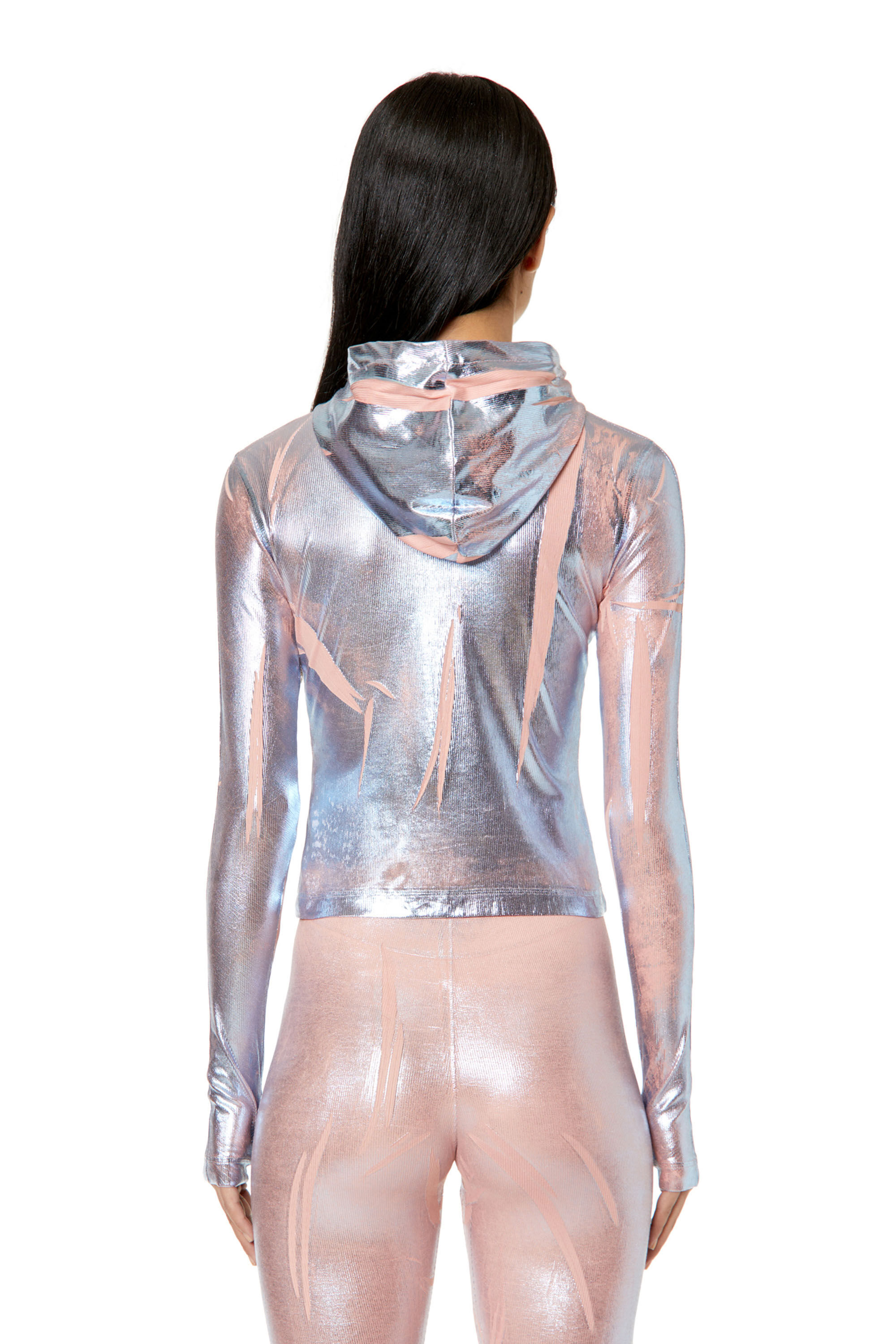 Diesel - T-CLED-HOOD, Silver - Image 4