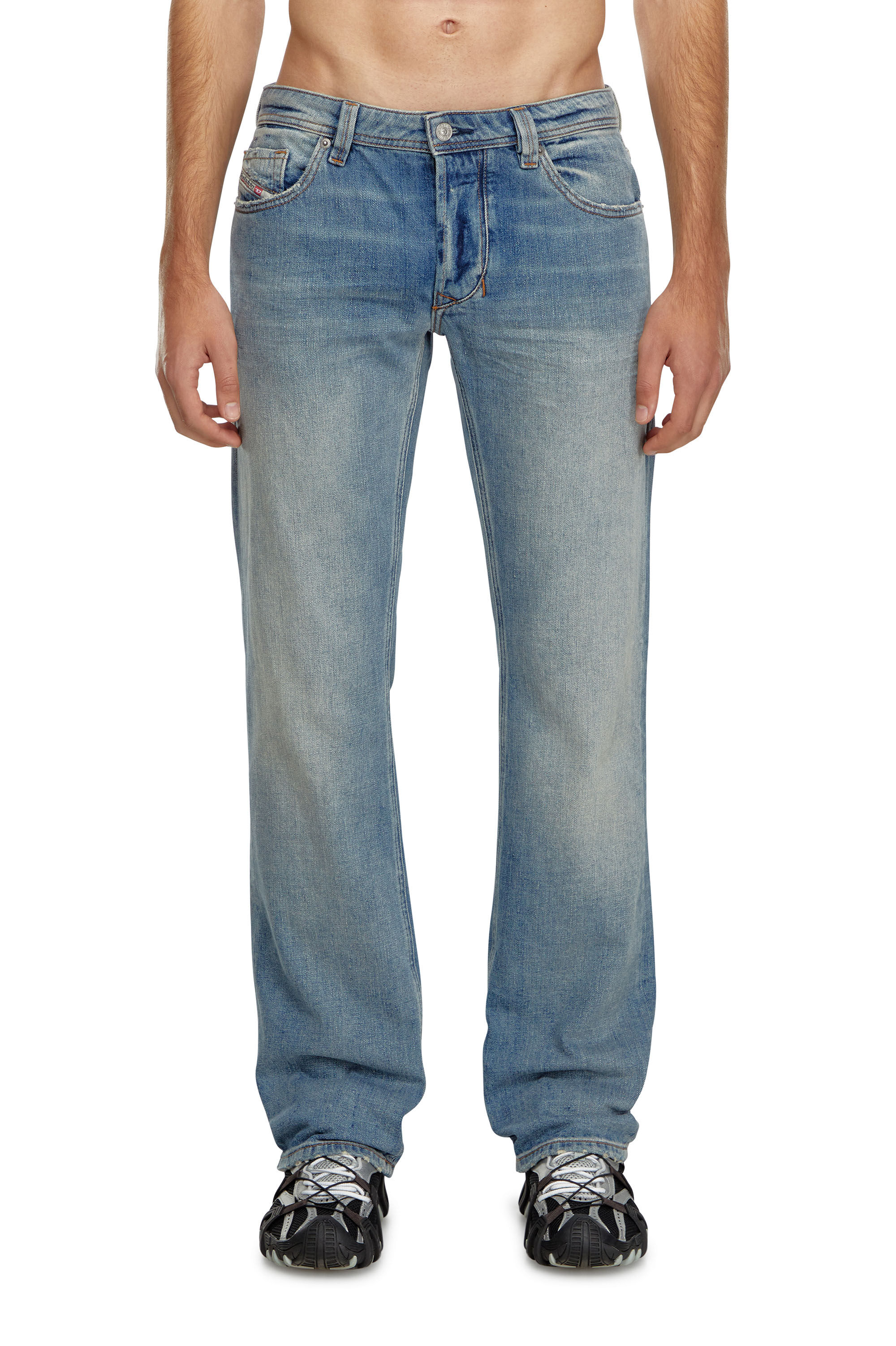 Diesel - Man's Straight Jeans 1985 Larkee 0GRDN, Light Blue - 3