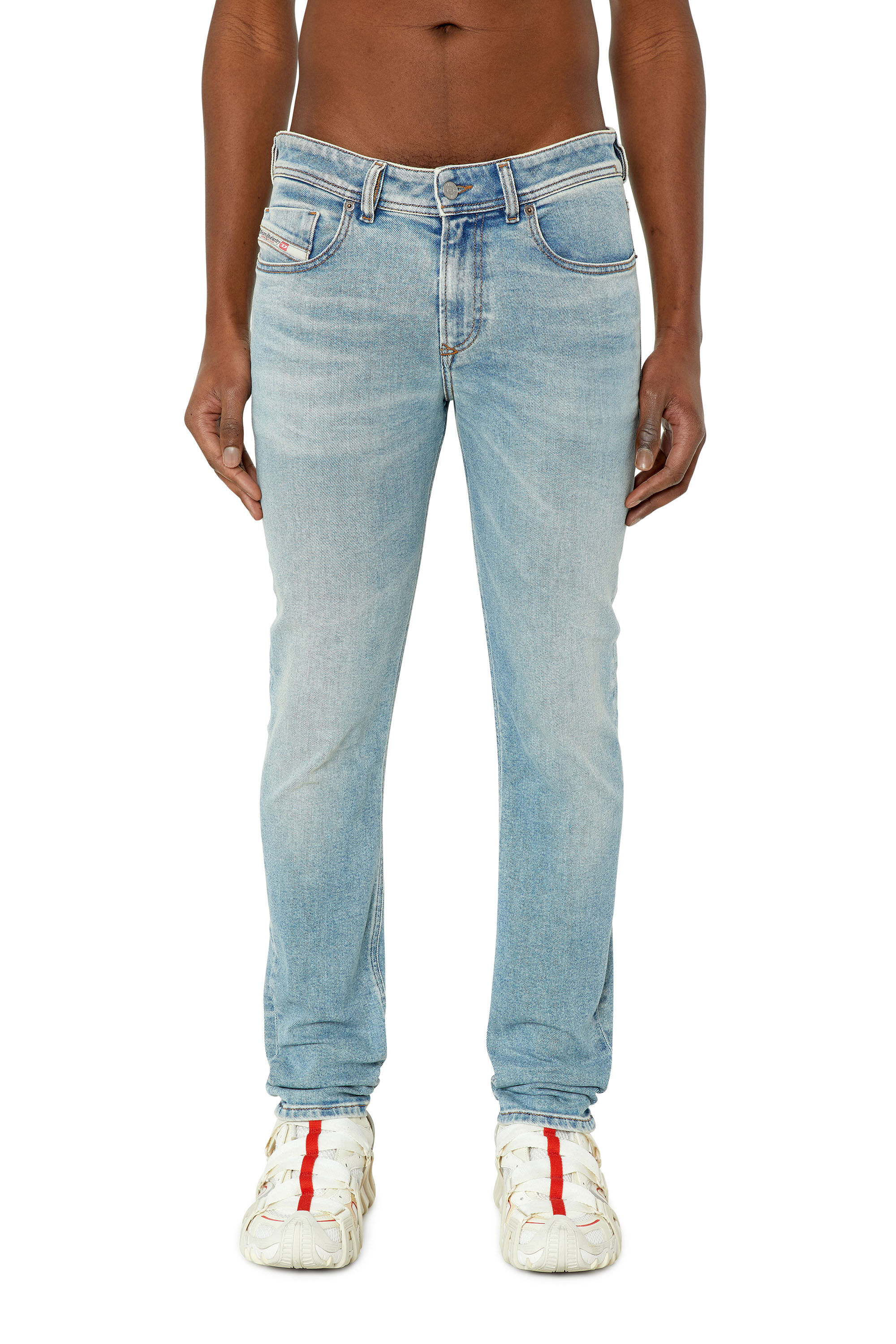 Diesel - 1979 Sleenker 09E82 Skinny Jeans, Light Blue - Image 3