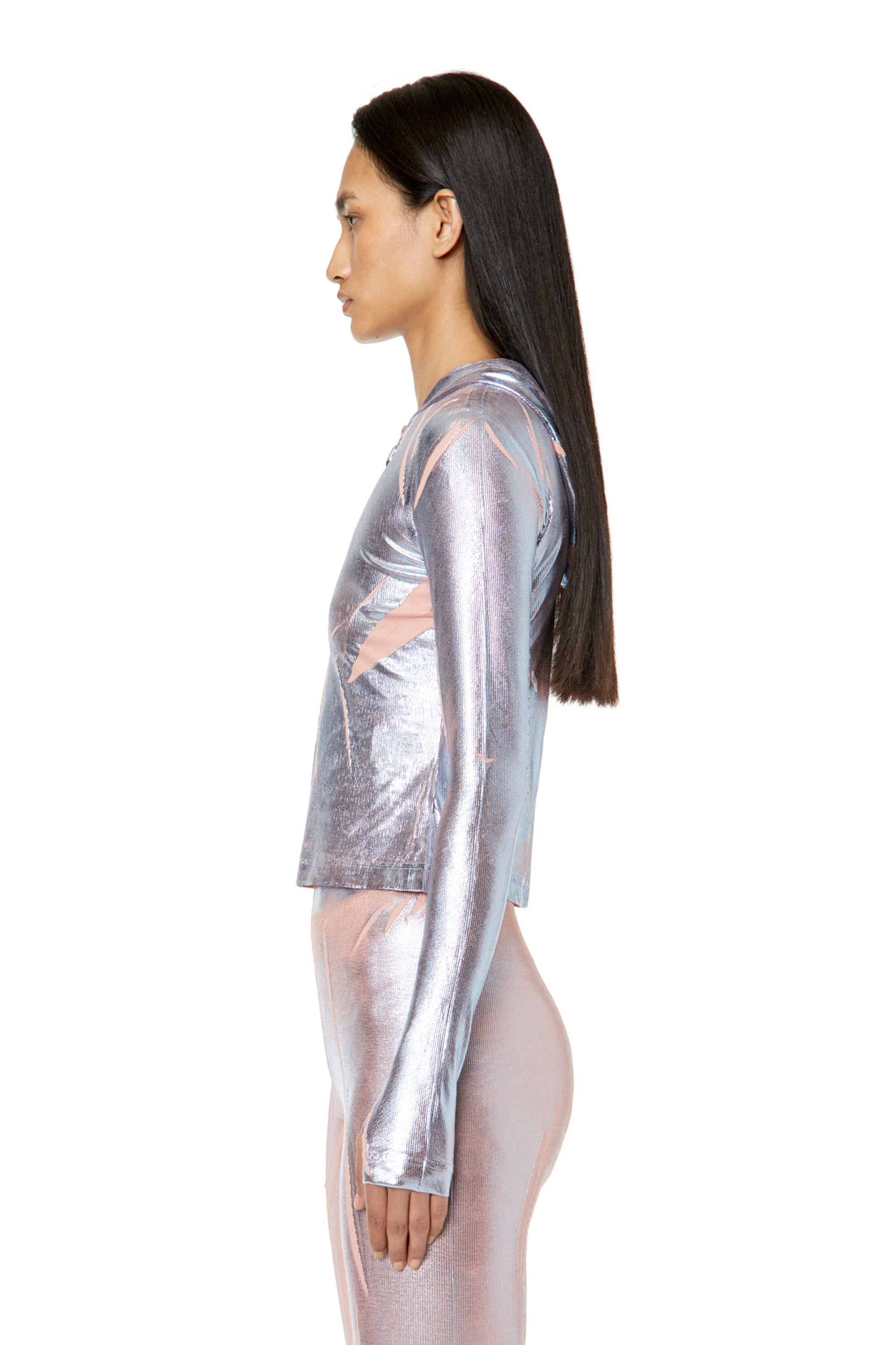 Diesel - T-CLED-HOOD, Silver - Image 5