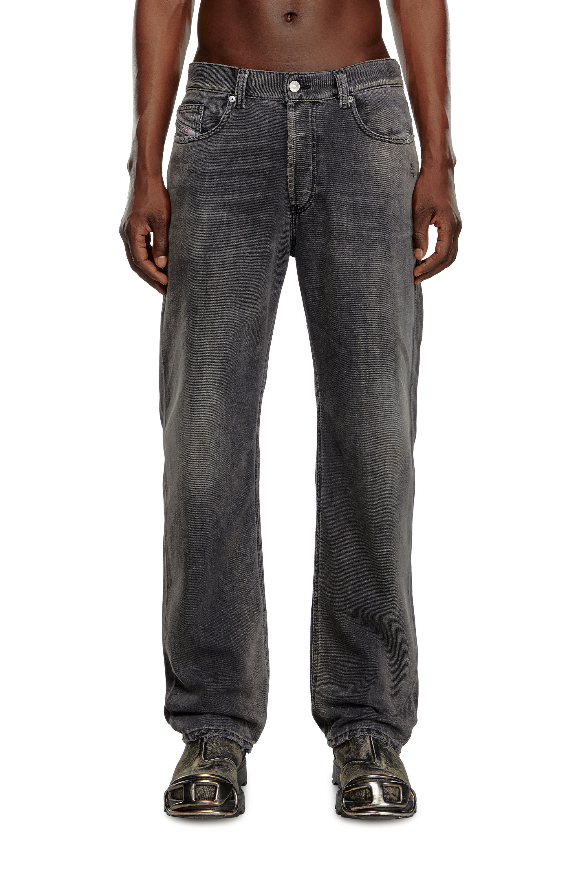 Diesel - Man's Regular Jeans 2024 D-Macs 09K14, Black/Dark grey - 3