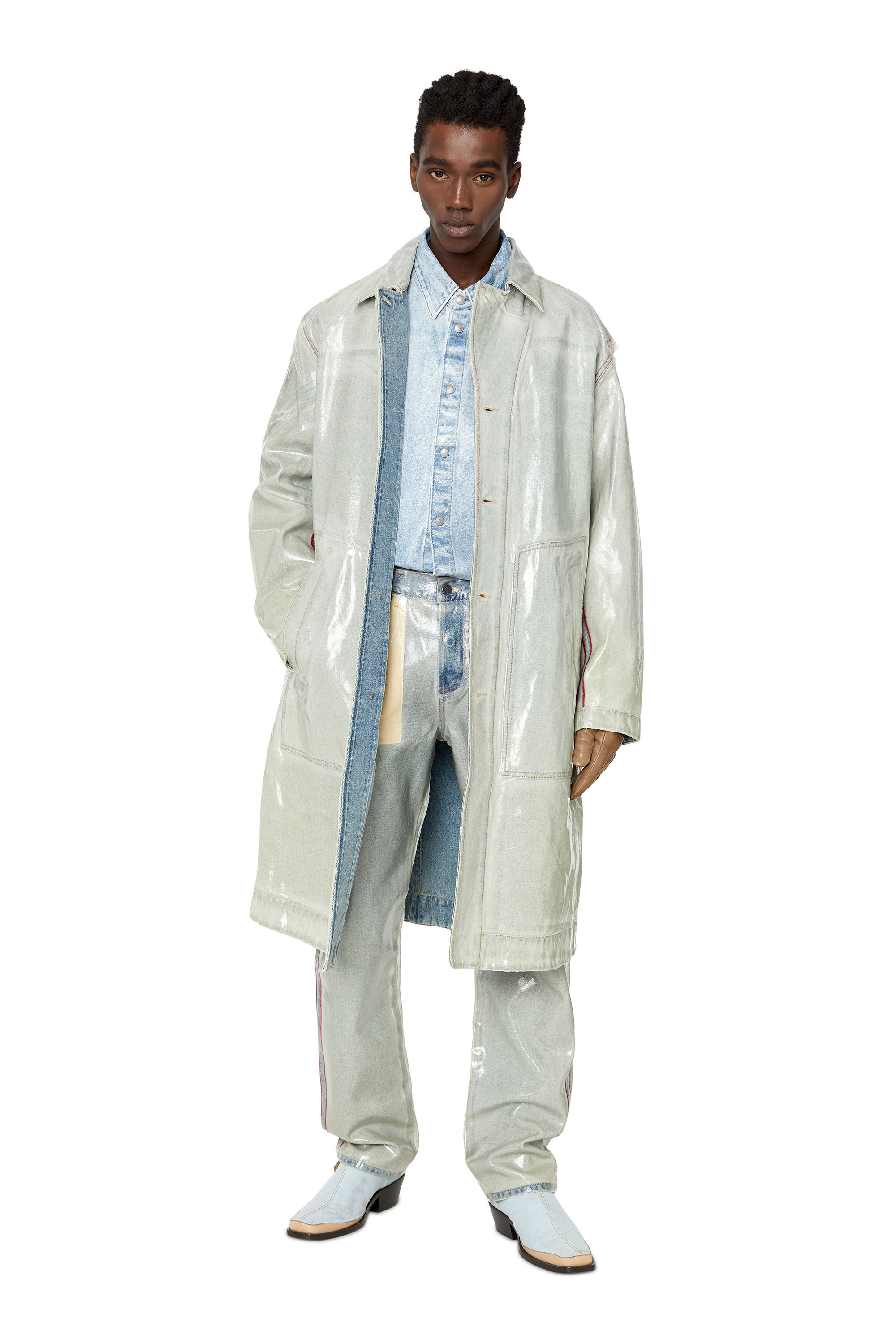 Diesel - D-ROKU-LONG-FSB, Light Grey - Image 2