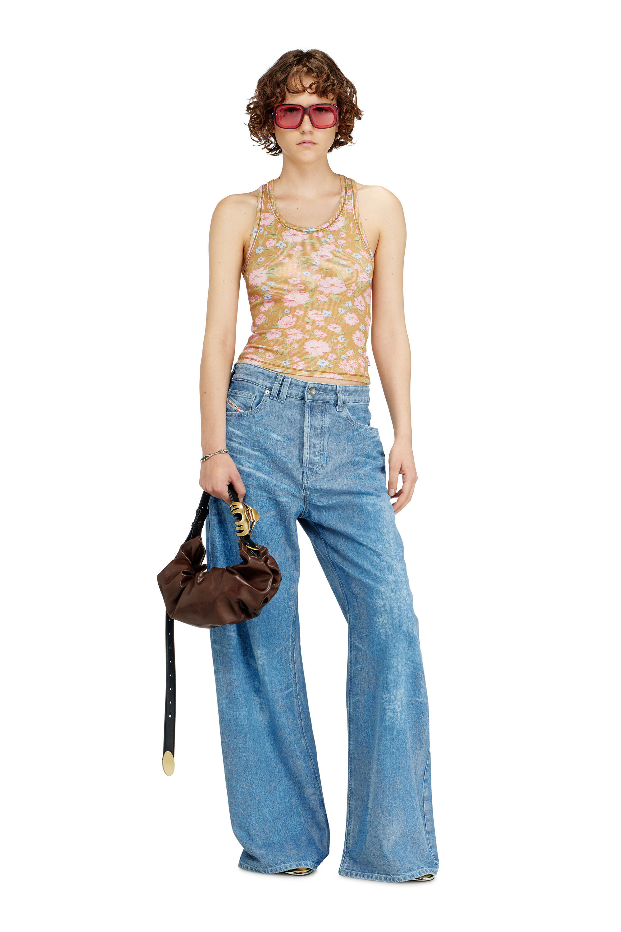 Diesel - GRAB-D HOBO S, Woman's Grab-D-Hobo bag in Dark Brown - 1