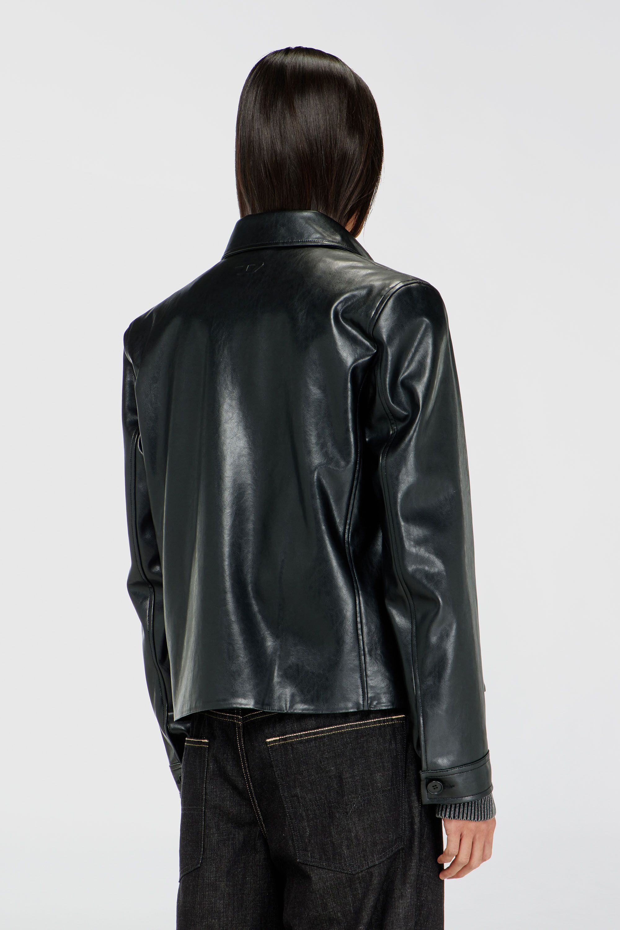 Diesel - L-HAUSTY-DGBX, Man's Sleek coach jacket in Black - 4