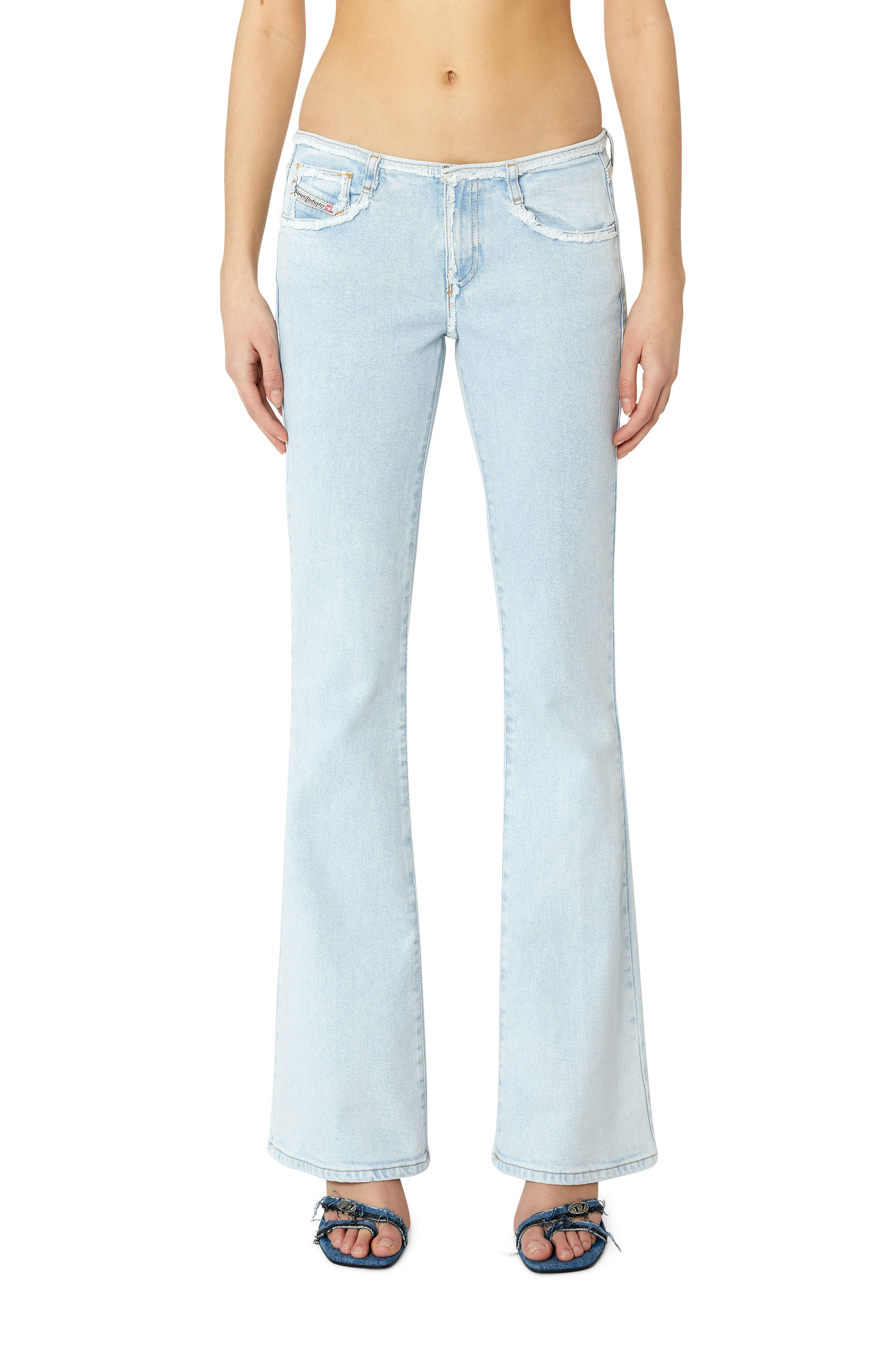Diesel - 1969 D-Ebbey 09F68 Bootcut and Flare Jeans, Light Blue - Image 3