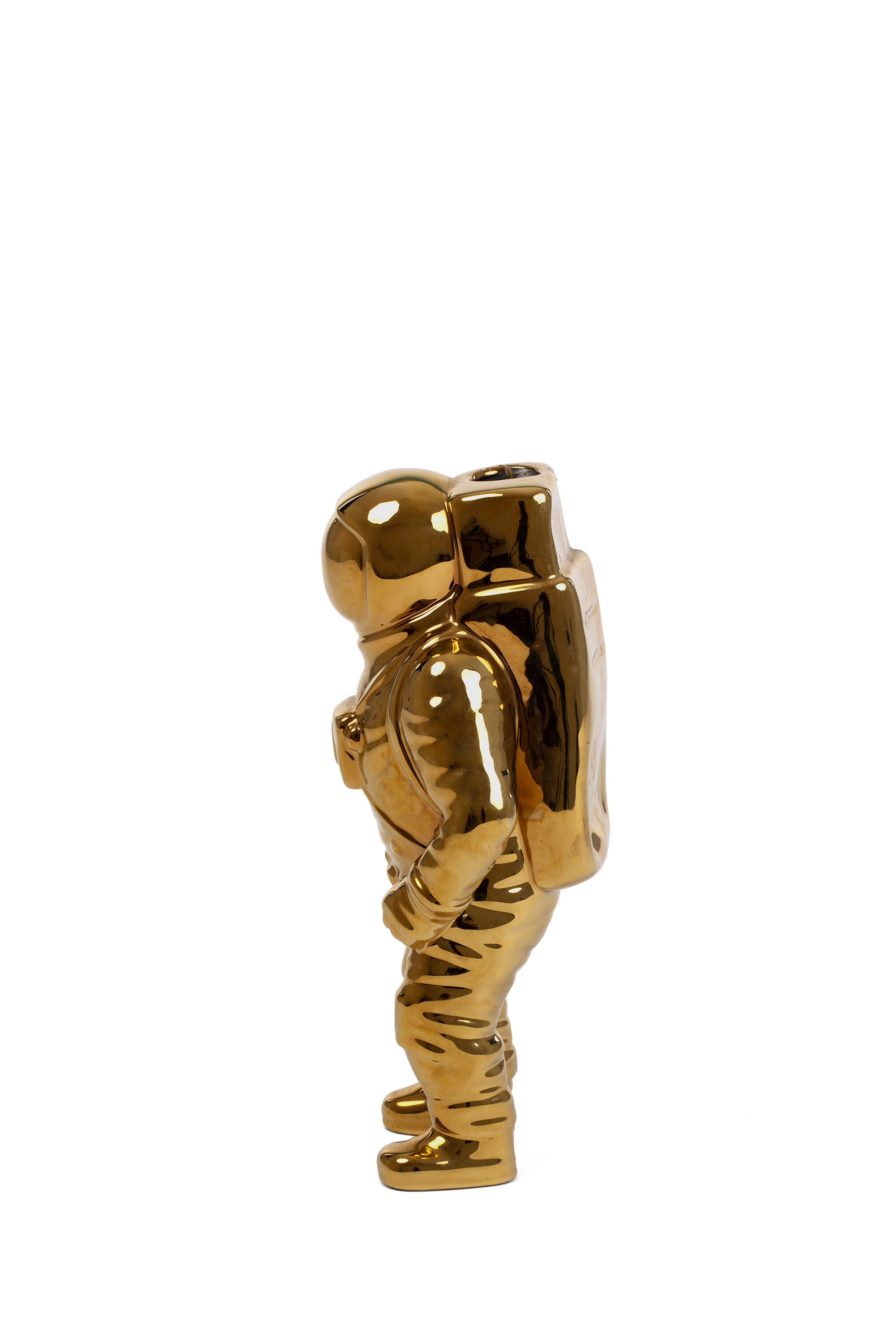 Diesel - 10933 COSMIC DINER, Unisex Porcelain vase "Cosmic Diner: Starman Gold'' in Oro - Image 2