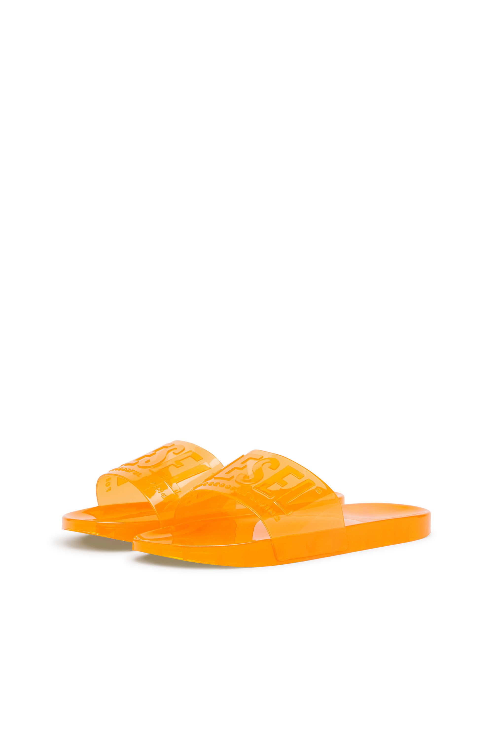 Diesel - SA-KARAIBI GL X, Woman Sa-Karaibi-Pool slides in clear PVC in Orange - Image 8