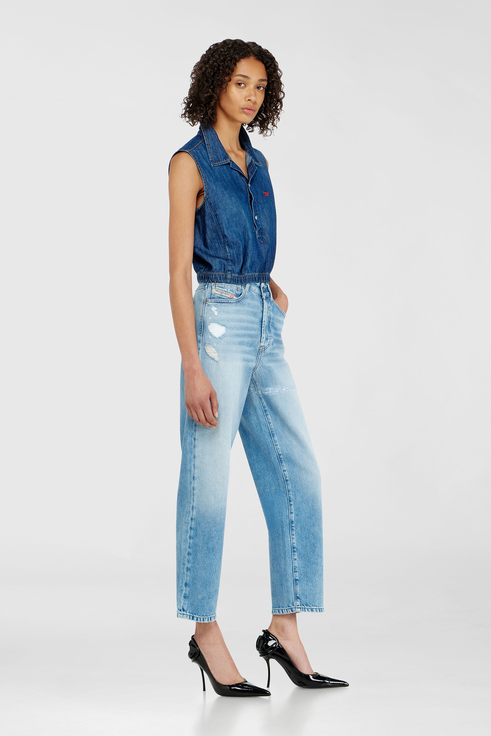 Diesel - Woman's Regular Jeans 1981 D-Went 09P49, Light Blue - 2