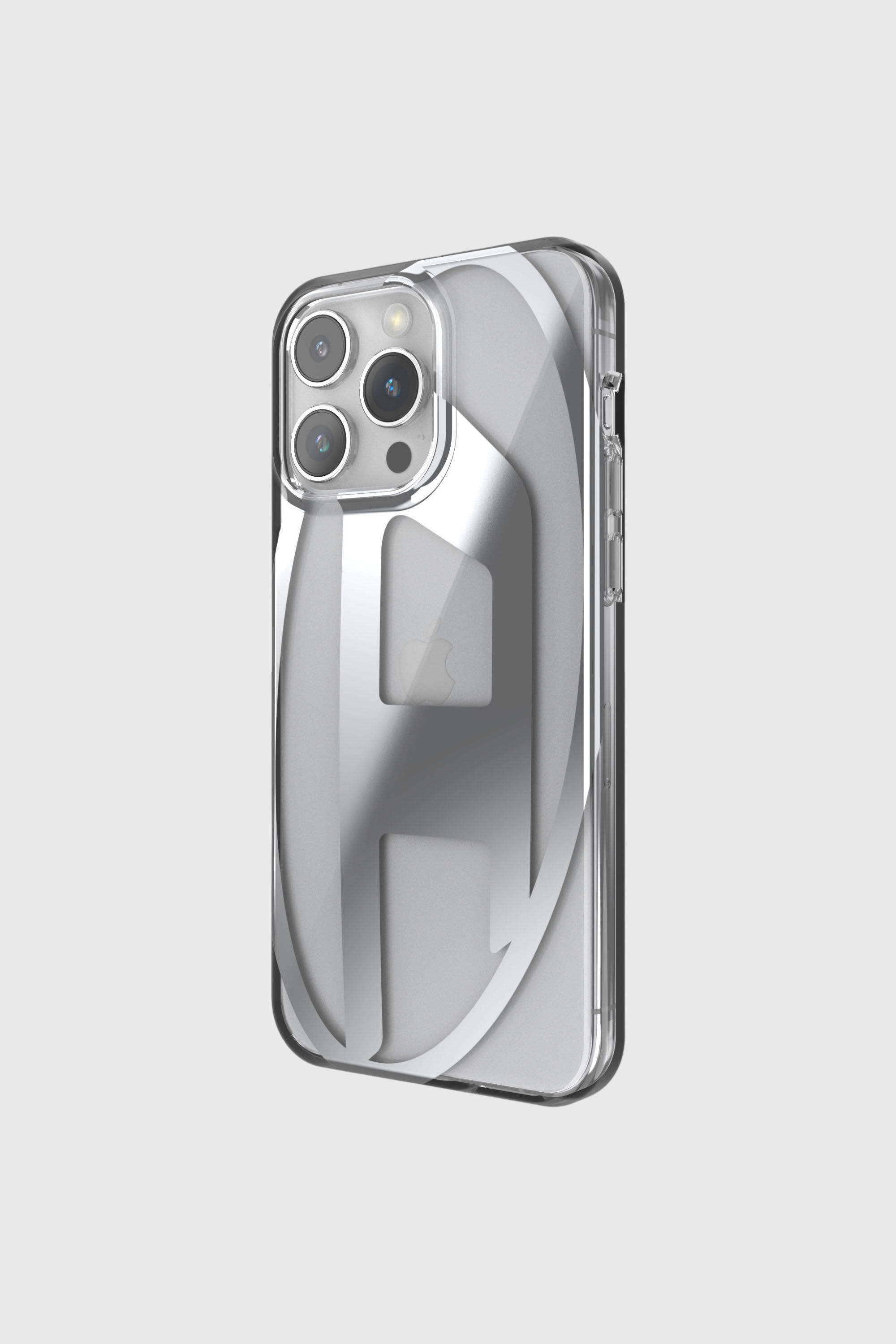 Diesel - 54204 MOULDED CASE, Unisex's Clear case D iP15 Pro Max in Silver - 3