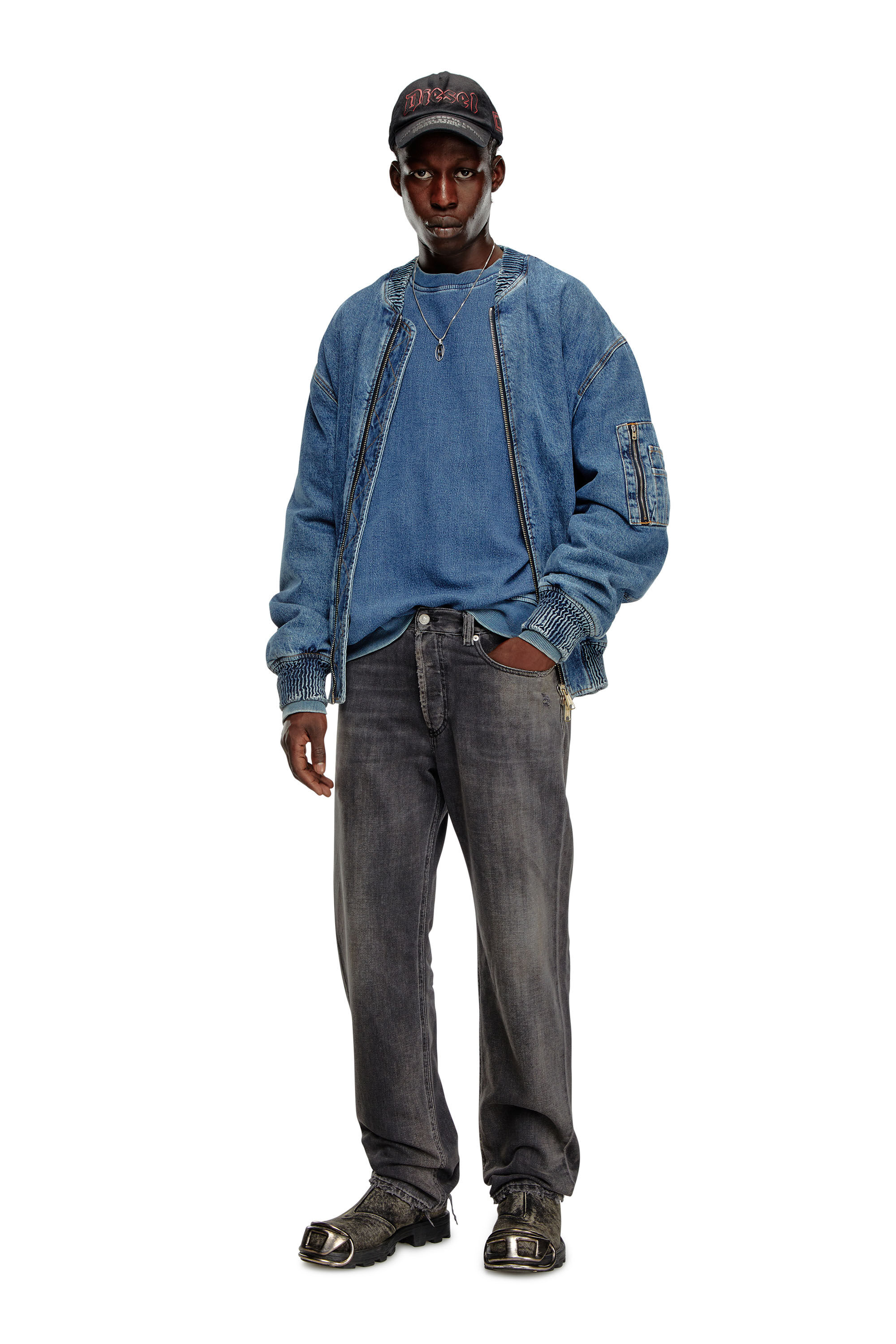 Diesel - Man's Regular Jeans 2024 D-Macs 09K14, Black/Dark grey - 1
