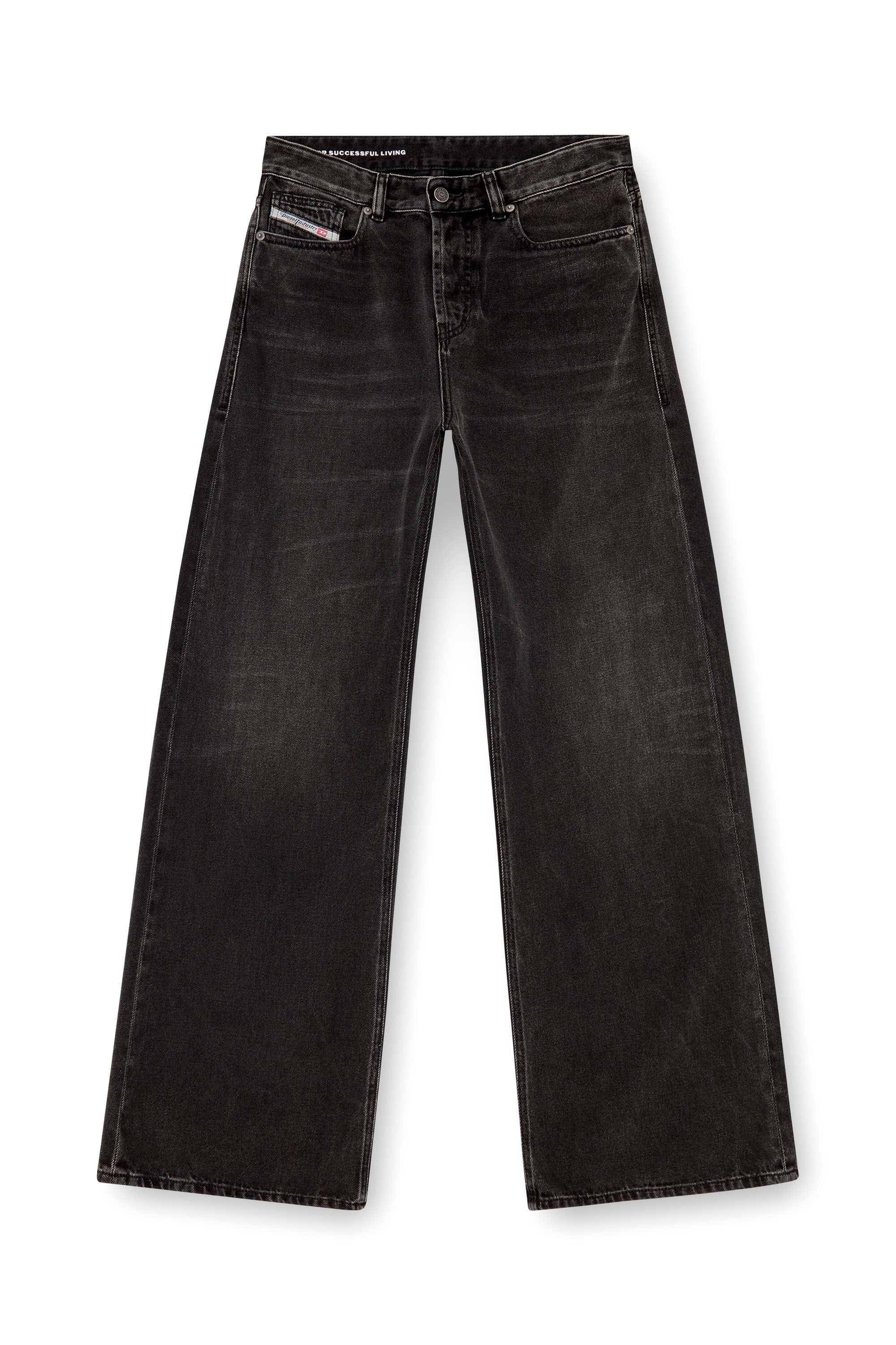 Diesel - Woman's Straight Jeans 1996 D-Sire 09J96, Black/Dark grey - 2