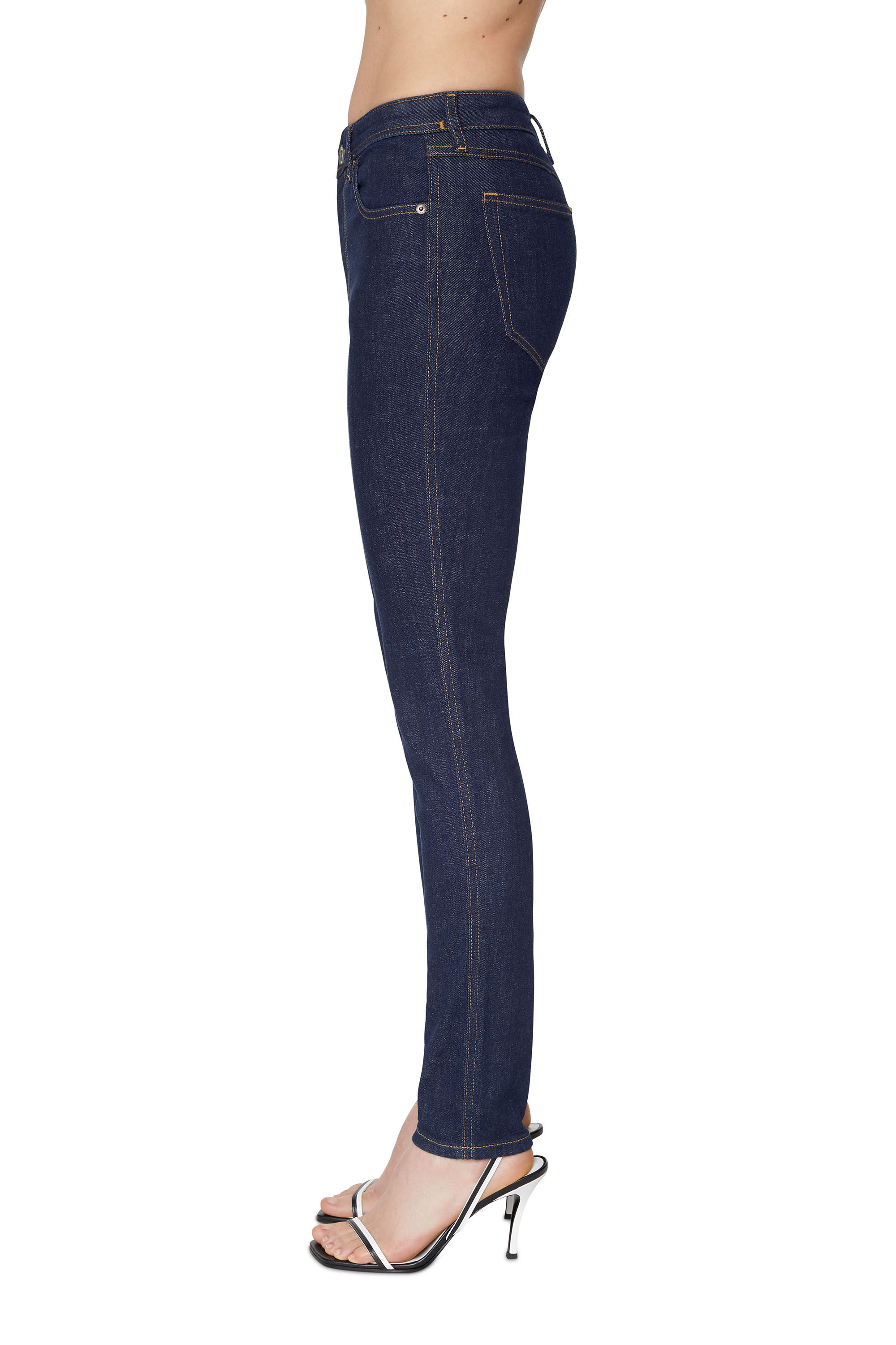 Diesel - Skinny Jeans 2015 Babhila Z9C17, Dark Blue - Image 5