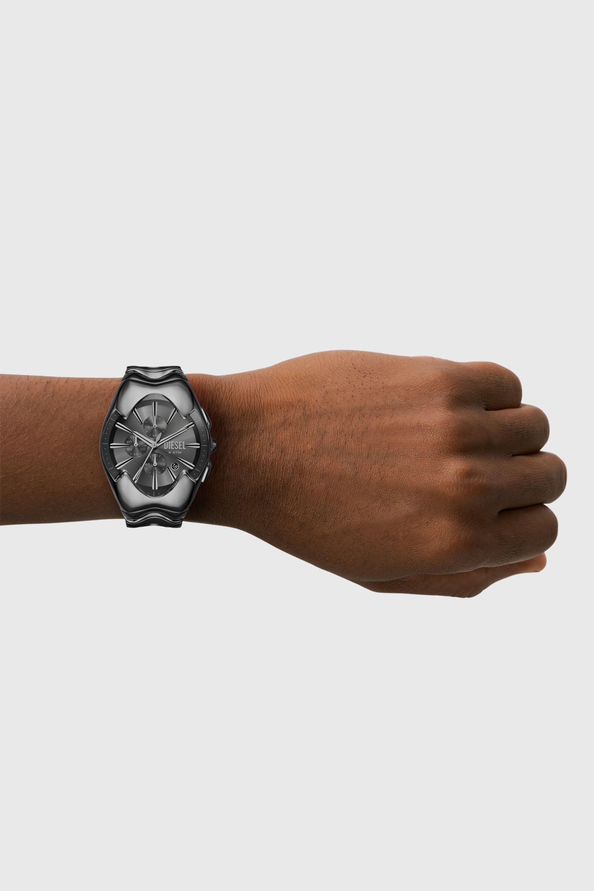 Diesel - DZ4682, Man's Diesel Mercurial Chronograph Gray Stainless Steel Watch in Dark grey - 4