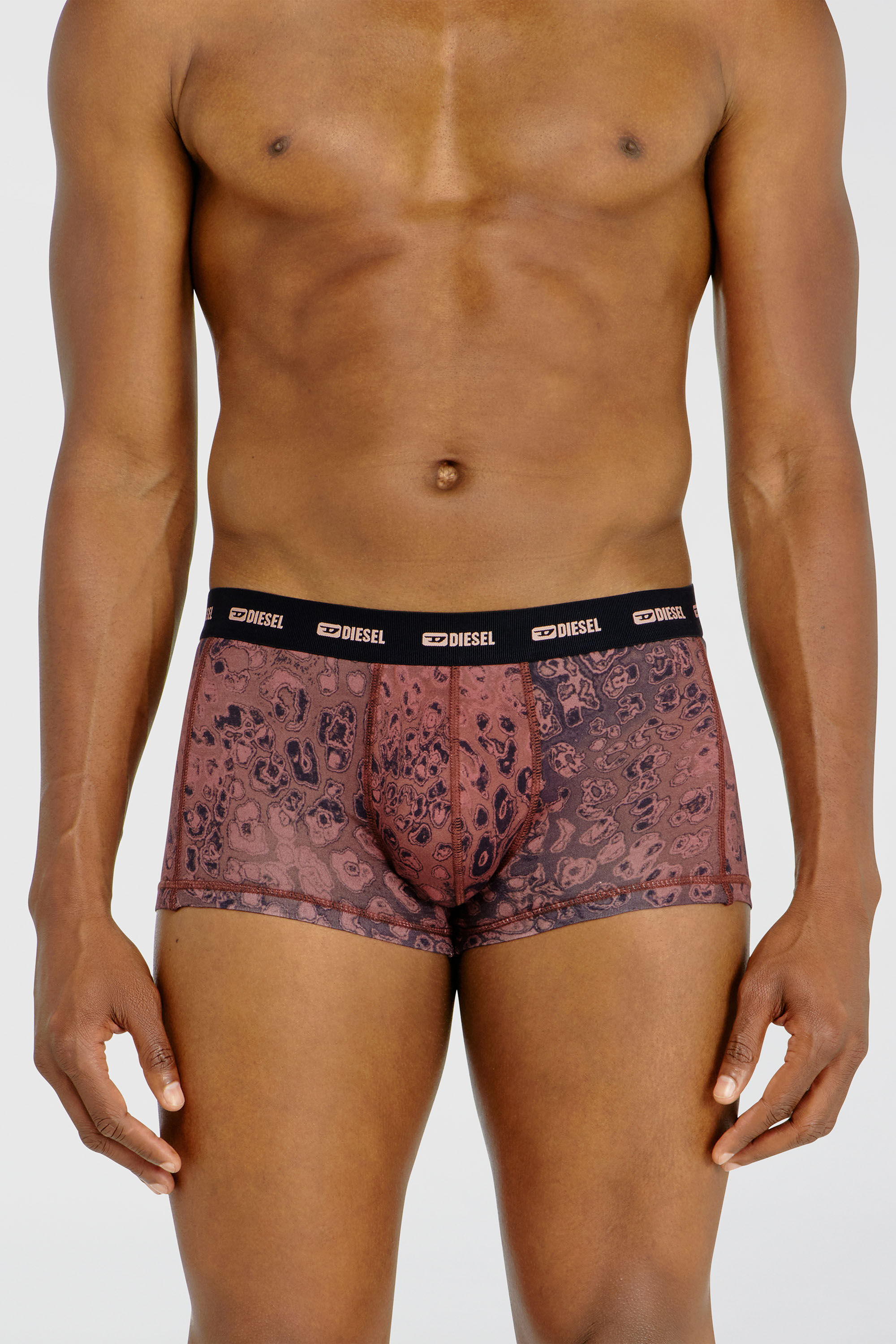 Diesel - DAMIEN-UTLT-3PACK, Man's Three-pack of stretch cotton boxer briefs in Violet - 3