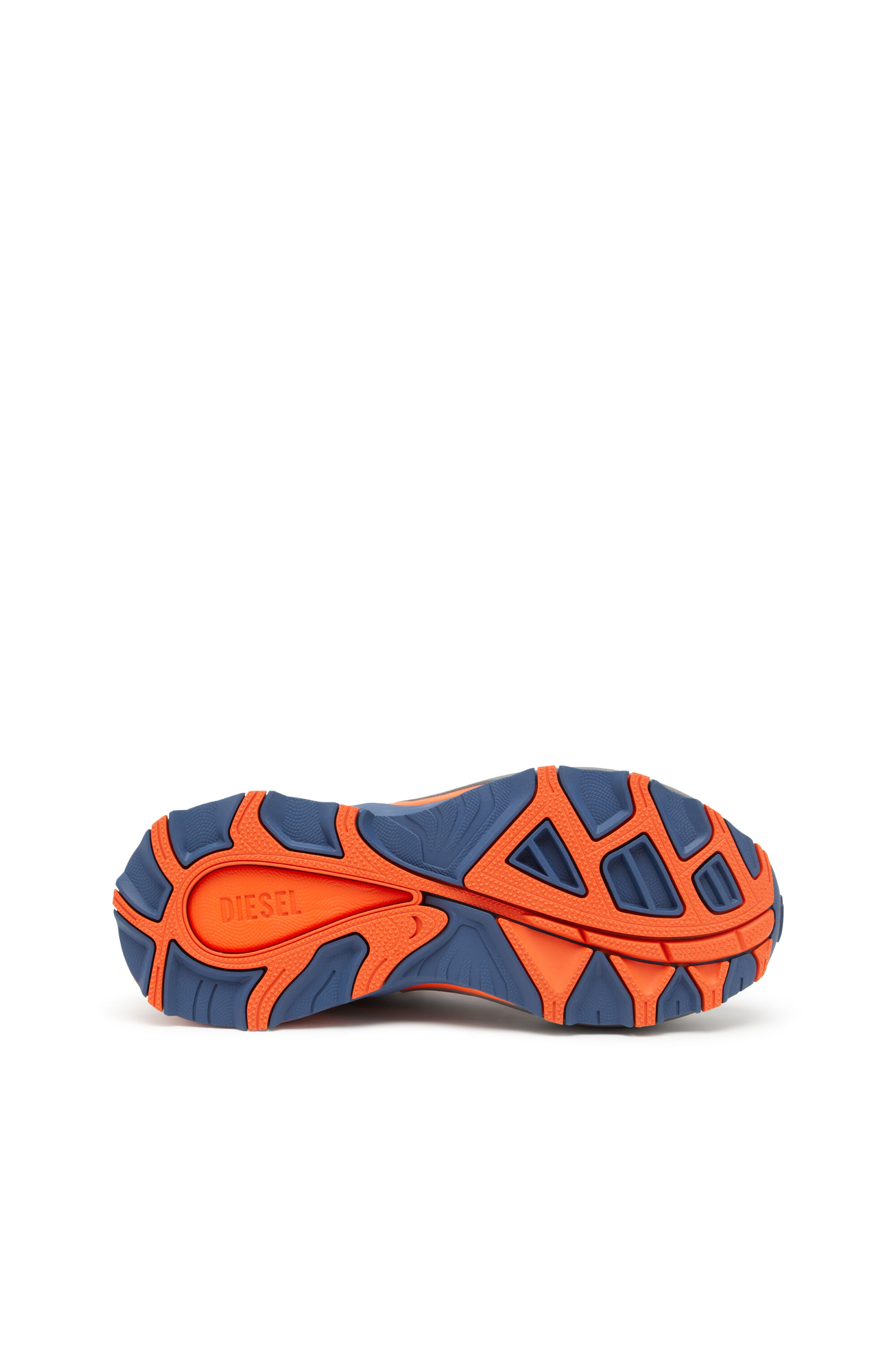 Diesel - D-CAGE RUNNER, Man's D-Cage Runner-Sneakers in TPU-trimmed ripstop in Blue/Orange - 5