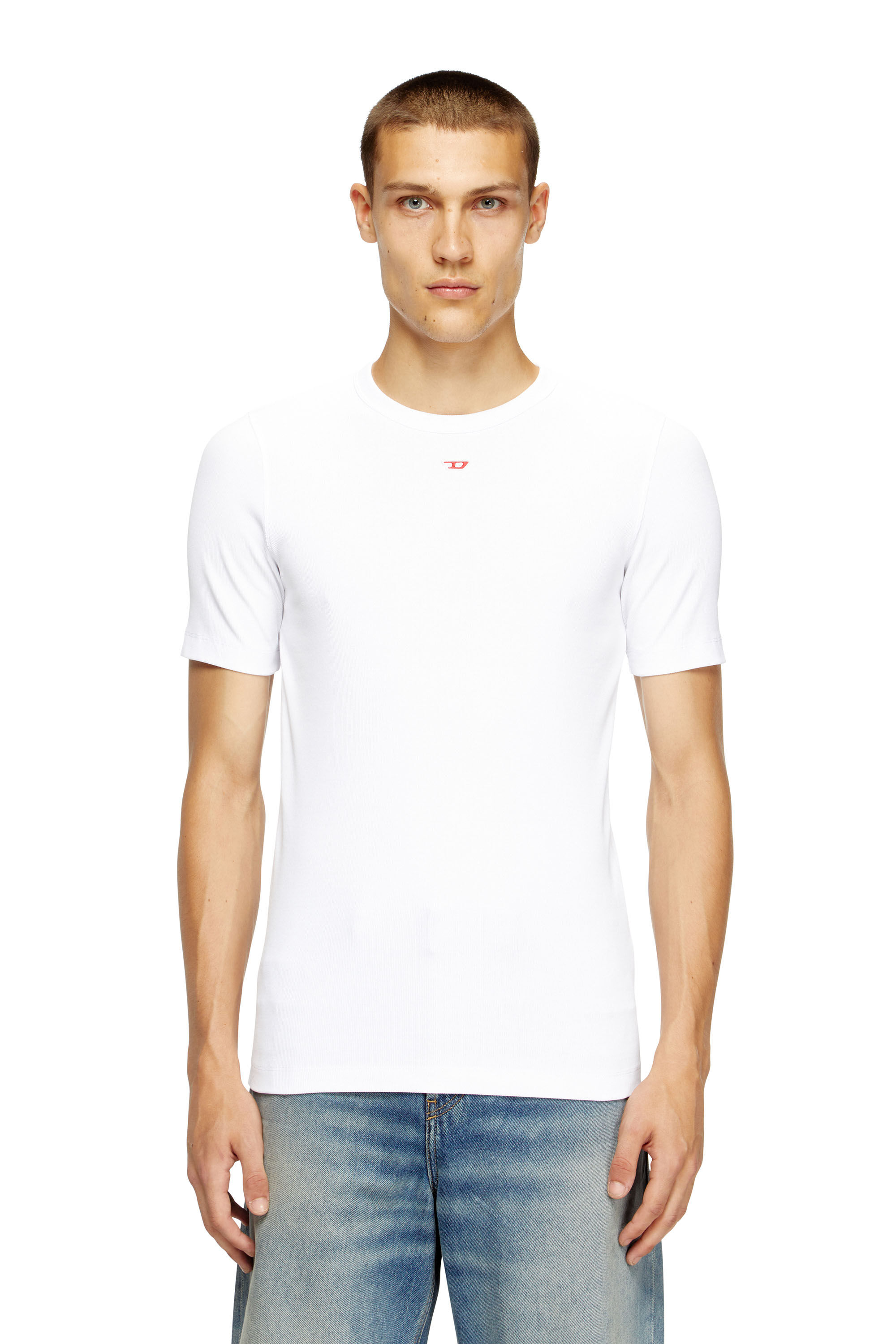 Men's T-shirt with D patch | White | Diesel
