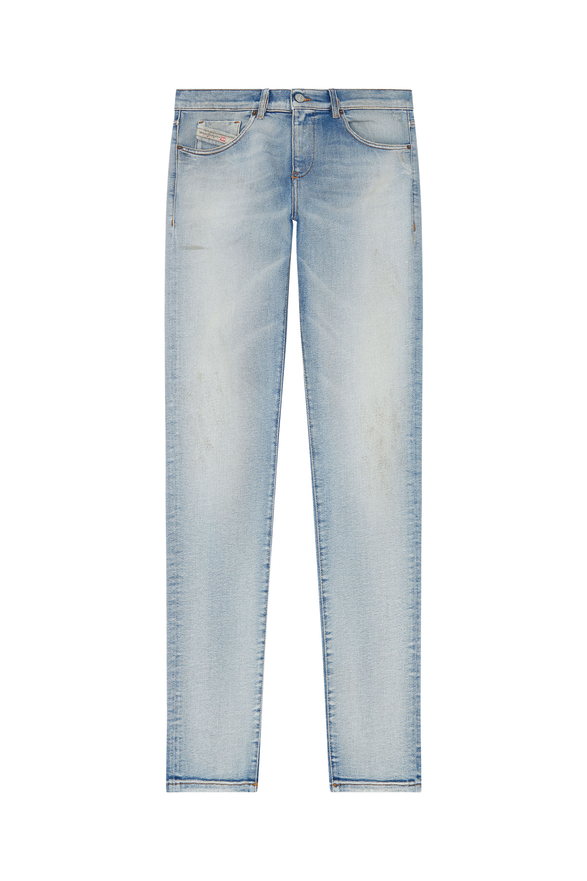 Diesel - Slim Jeans 2019 D-Strukt 09E84, Light Blue - Image 2
