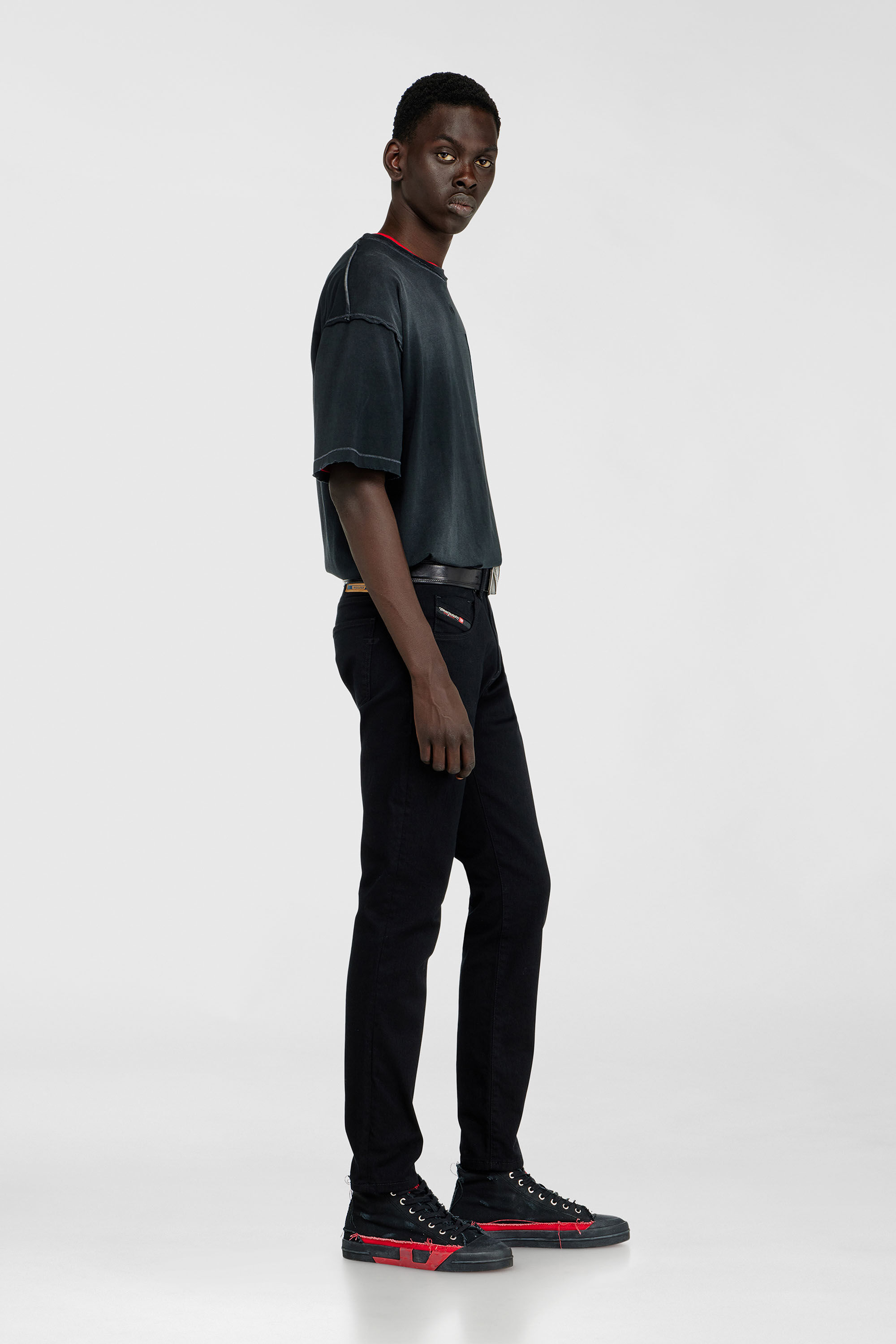 Diesel - Man's Slim Jeans 2019 D-Strukt 069YP, Black/Dark grey - 2