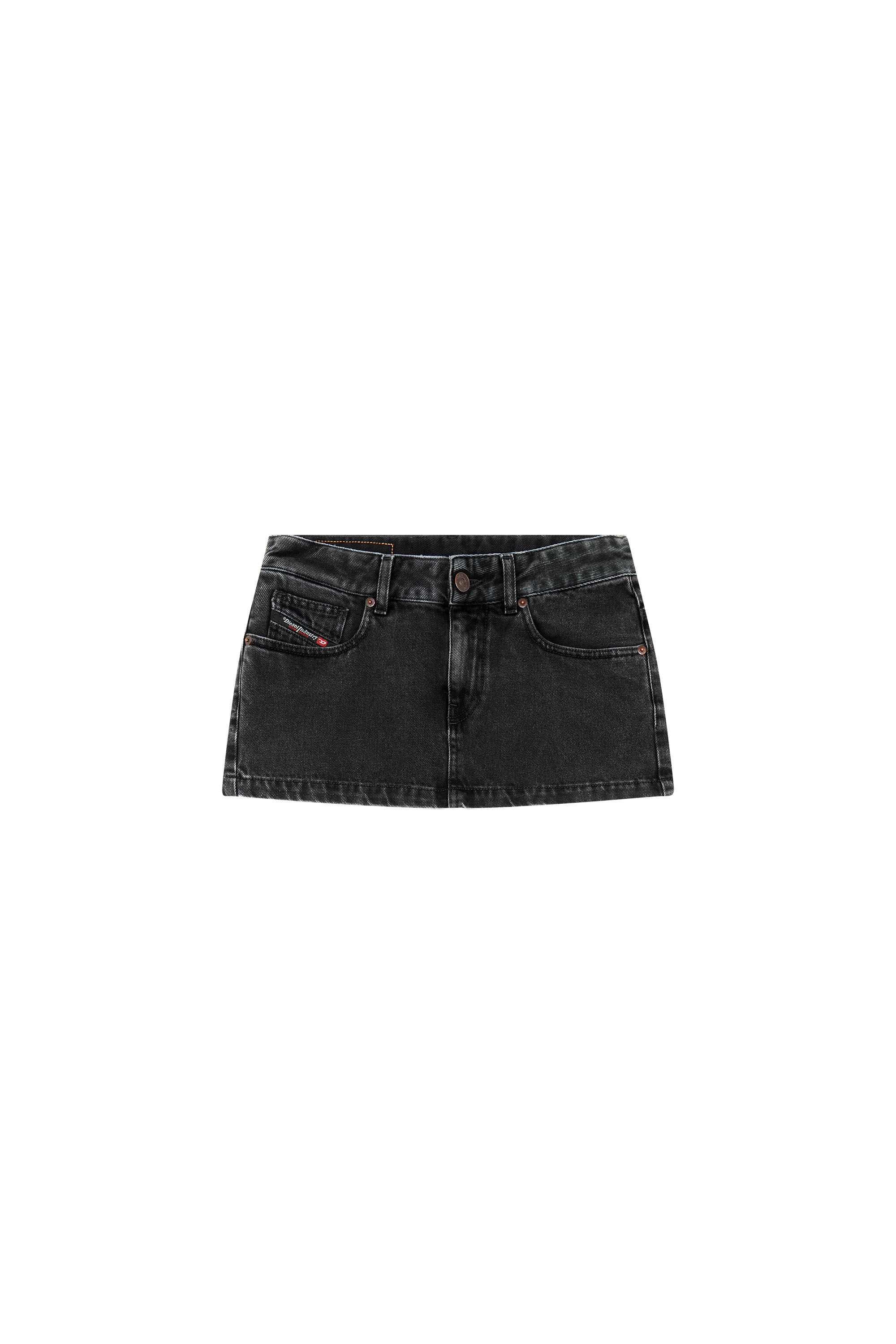 Diesel - DE-RON MINI SKIRT, Black/Dark grey - Image 2