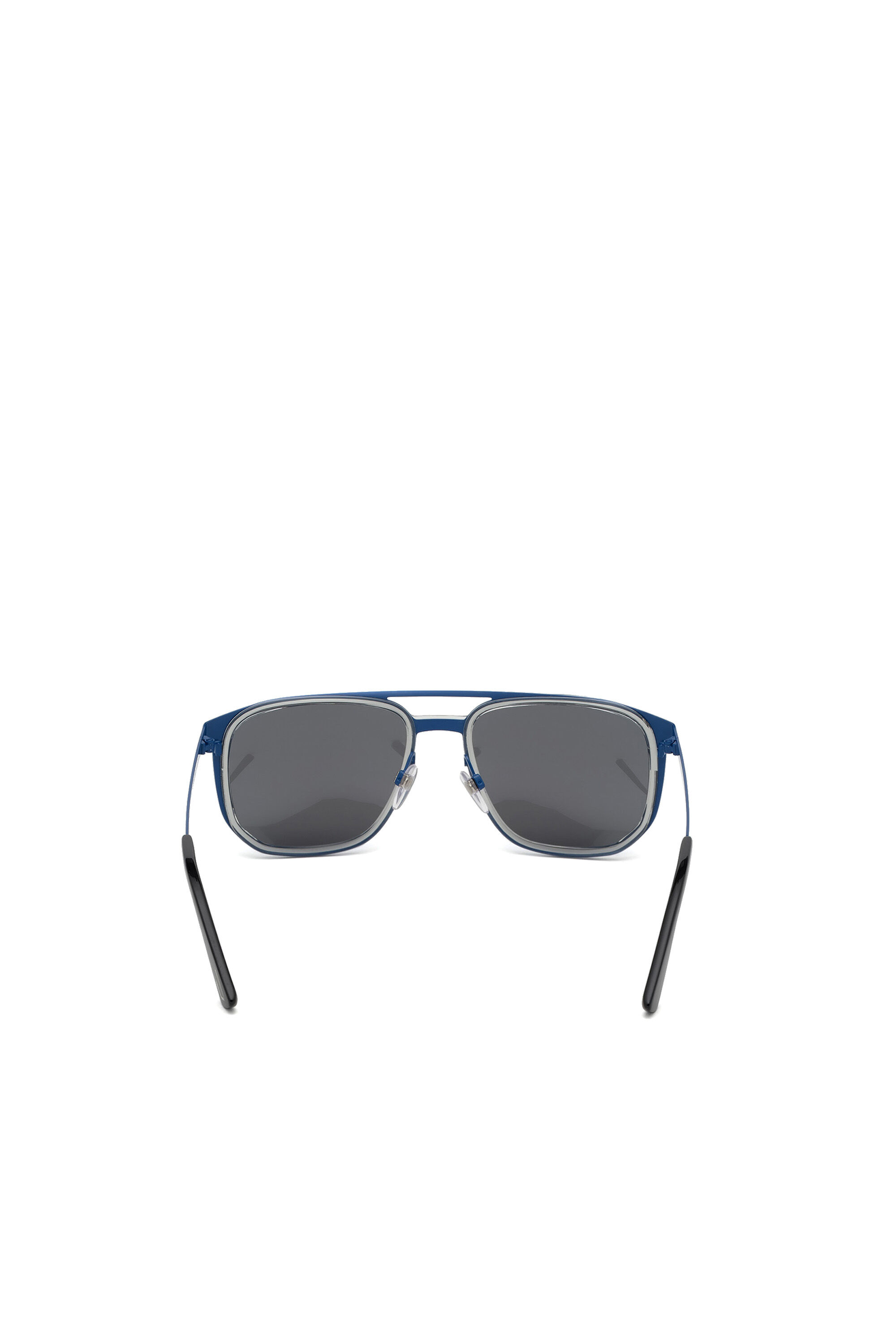 Diesel - DL0294, Man's Navigator sunglasses in metal and acetate in Blue - 3