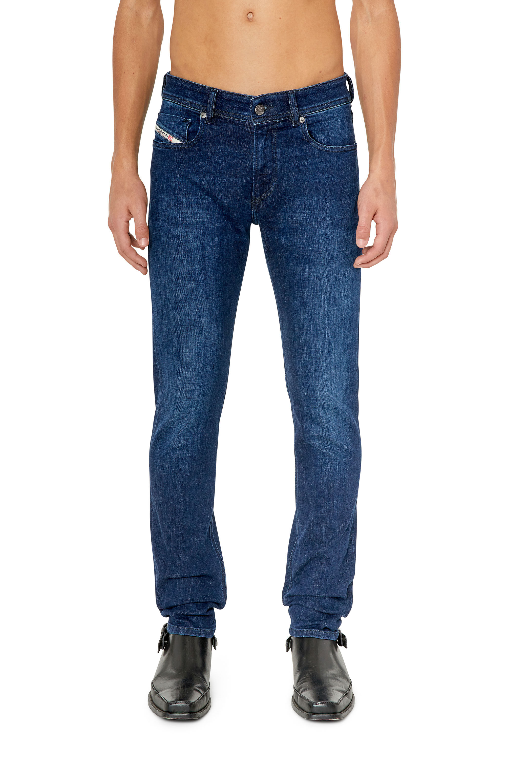 Diesel - 1979 Sleenker 09E96 Skinny Jeans, Dark Blue - Image 3