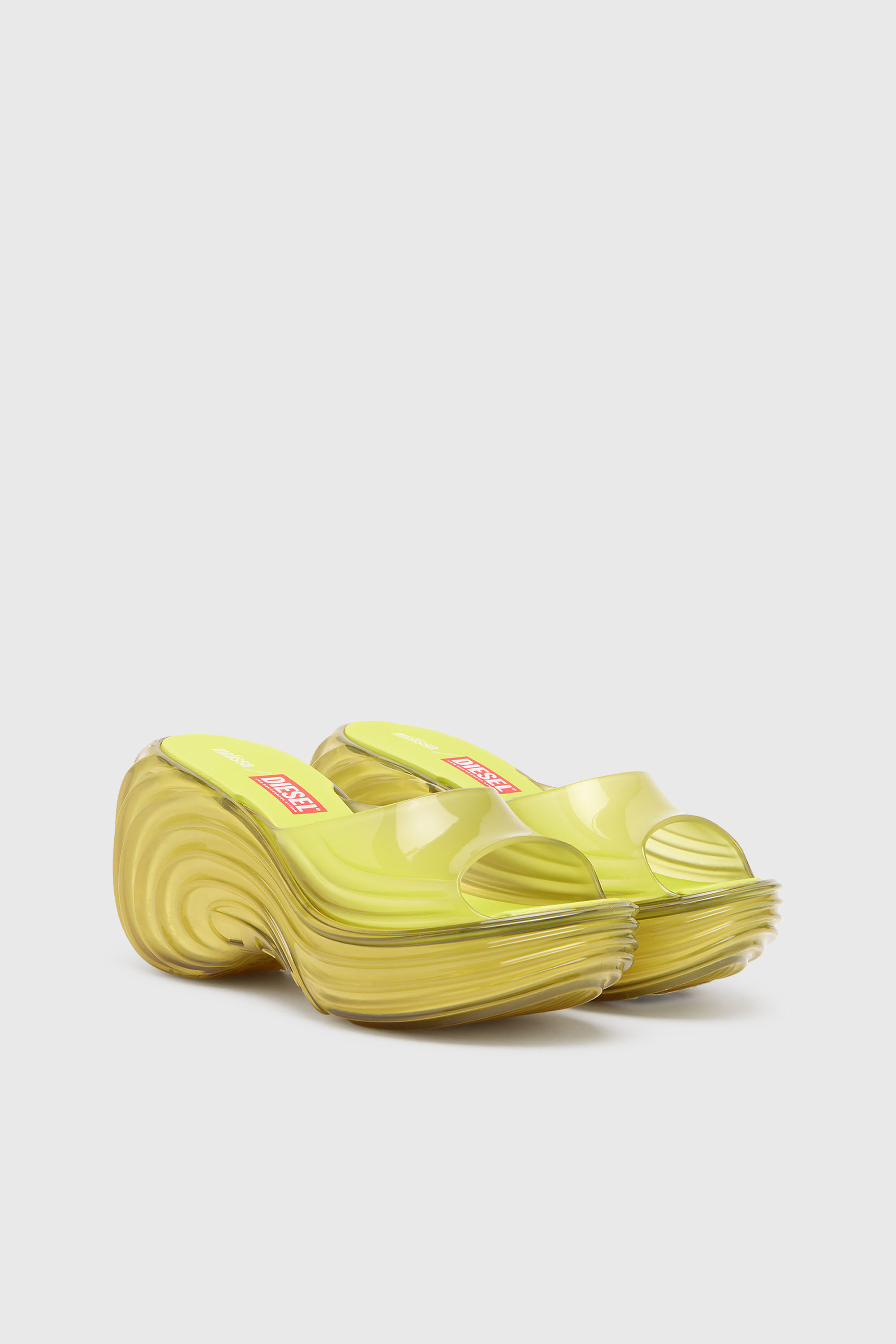 Diesel - MELISSA QUANTUM PLATFORM, Woman's Platform mule in Melflex&reg; in Yellow - 2