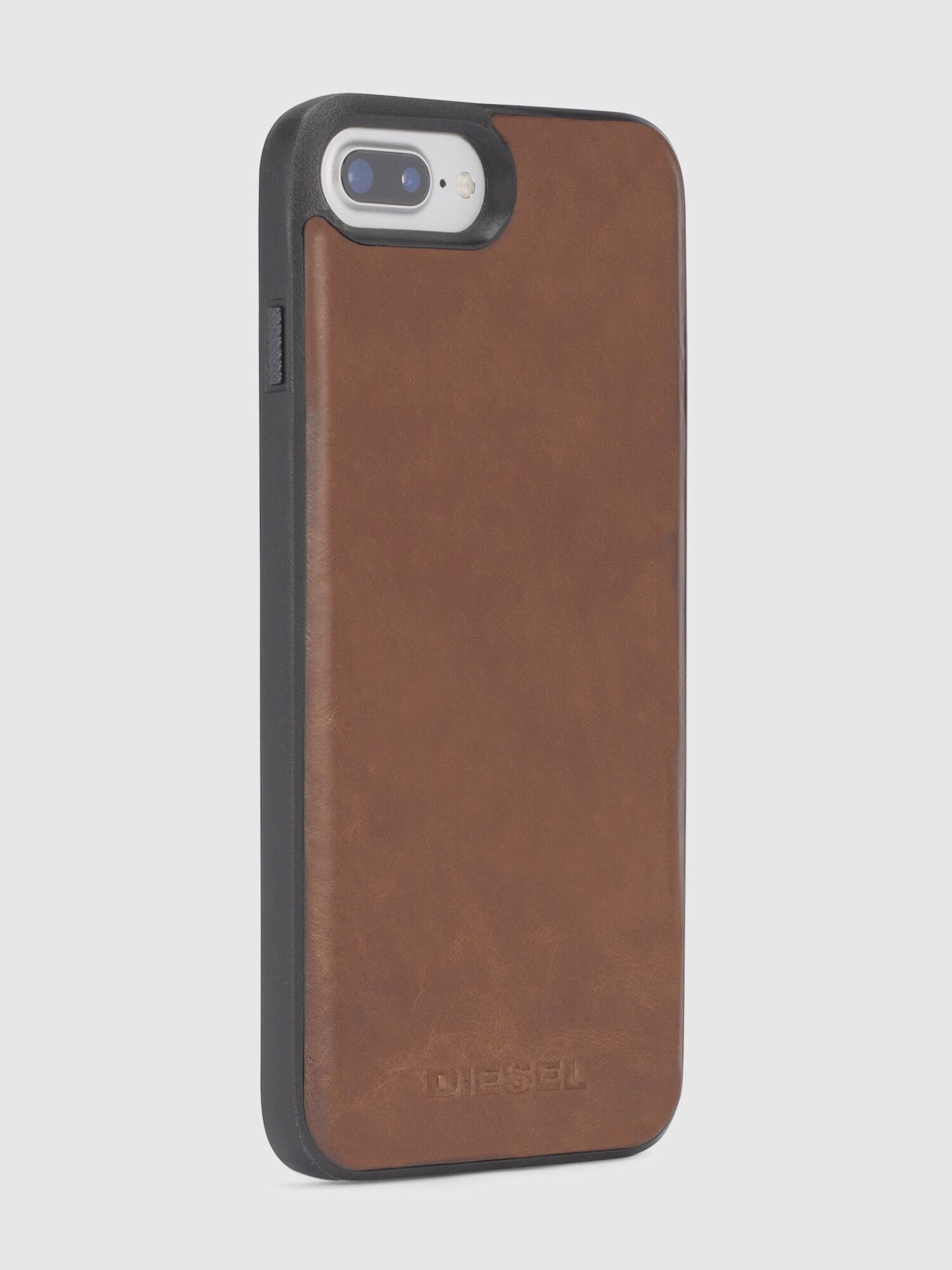 Diesel - BROWN LEATHER IPHONE 8/7/6s/6 CASE, Unisex's Brown leather case, iPhone 8/7/6s/6 in Brown Leather - 5