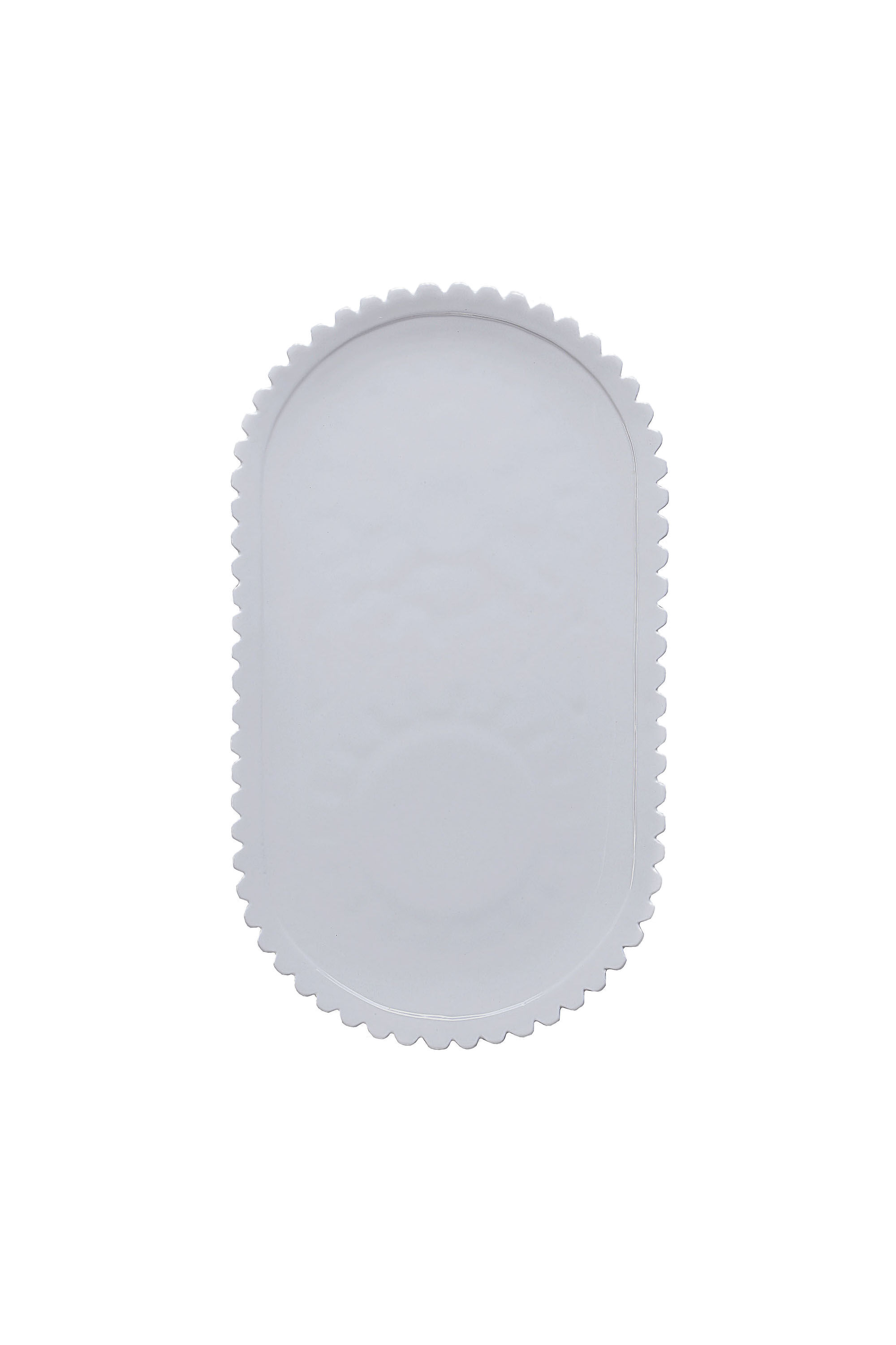 Diesel - 10917 MACHINE COLLEC, Unisex's Oval porcelain serving tray in White - 1