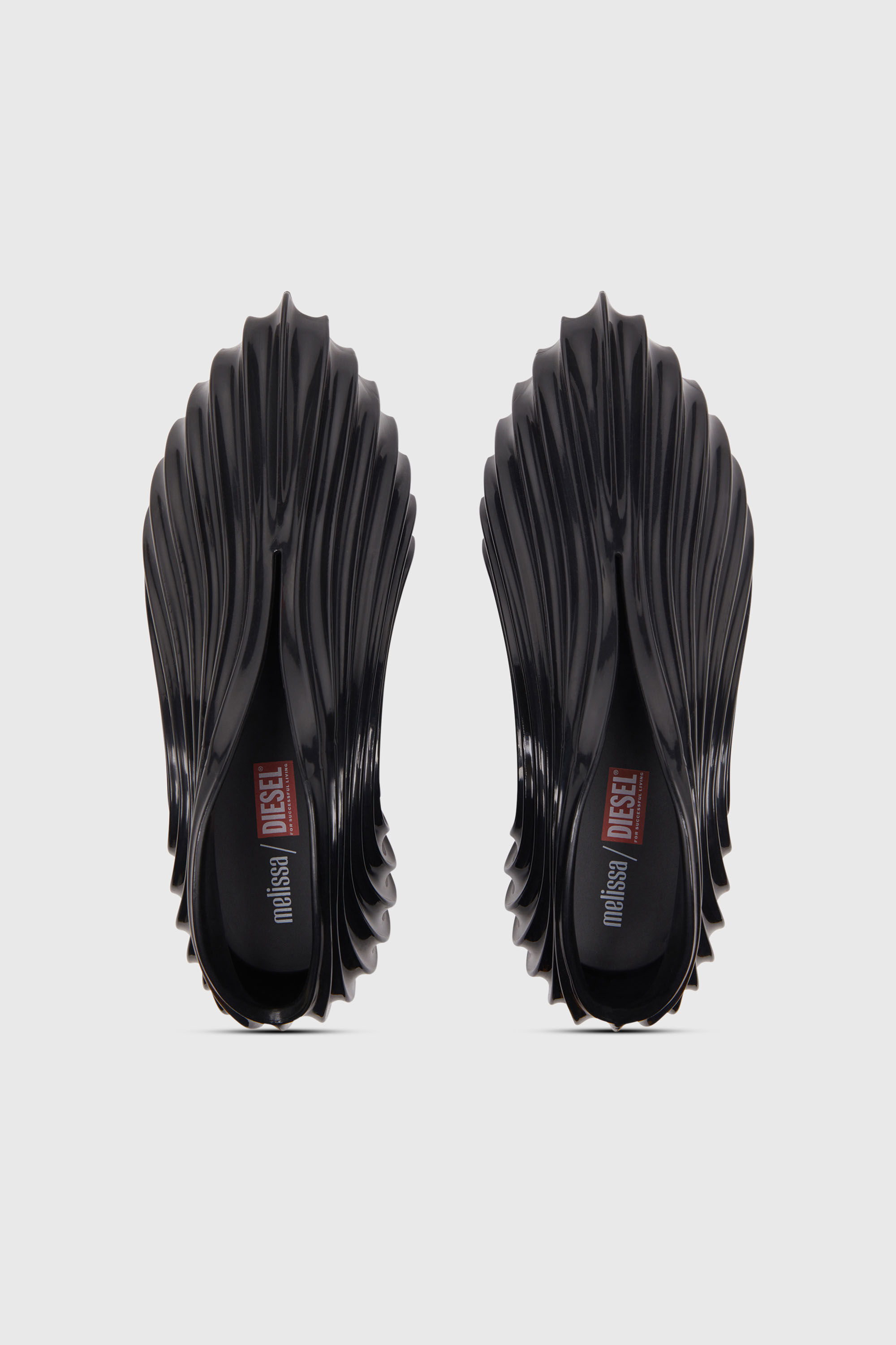 Diesel - MELISSA QUANTUM SNEAKERS X, Unisex's Slip-on sneaker in Melflex&reg; in Black - 4