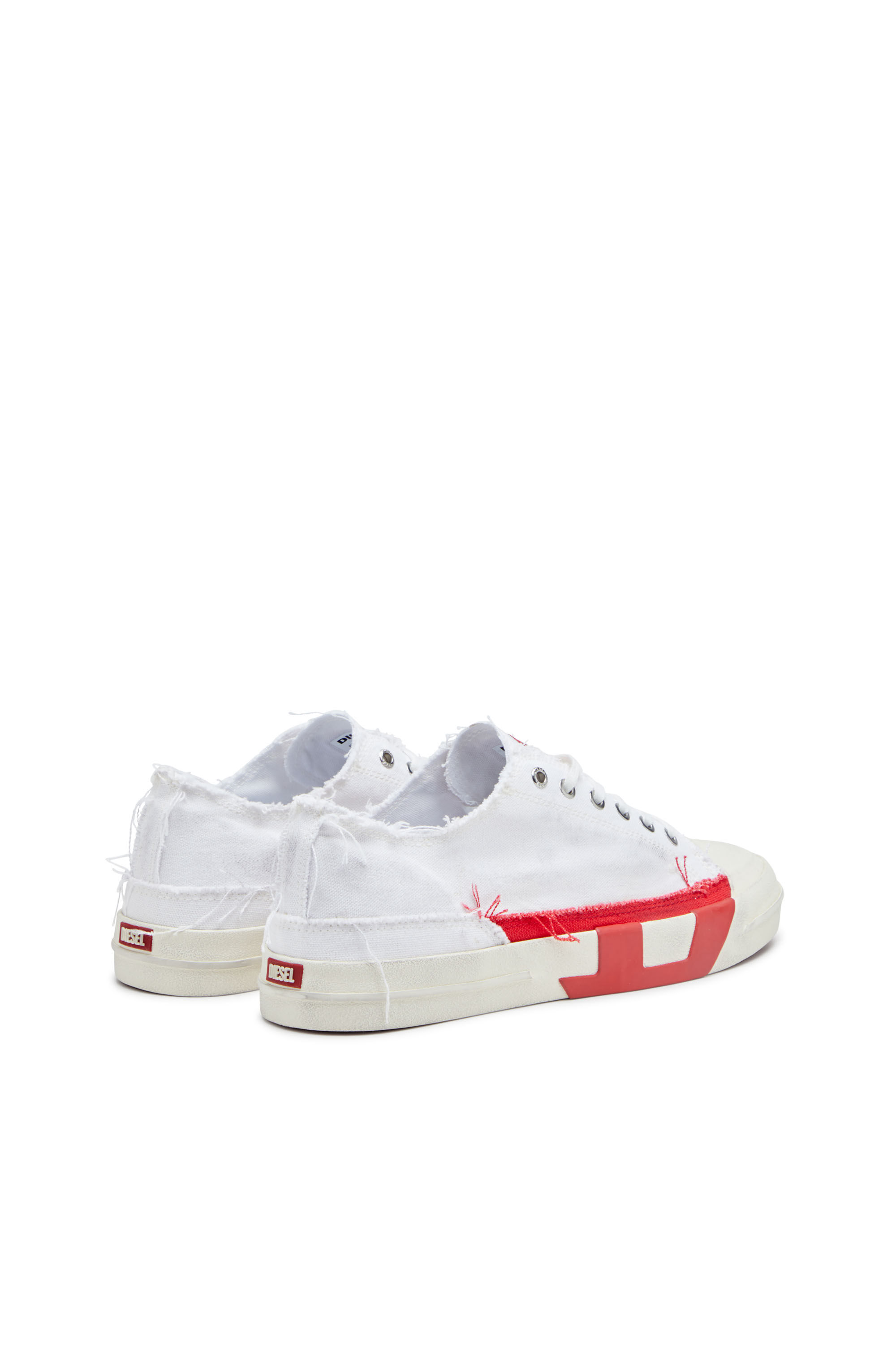 Men's S-D-Verse-Dirty-effect canvas sneakers | Multicolor
