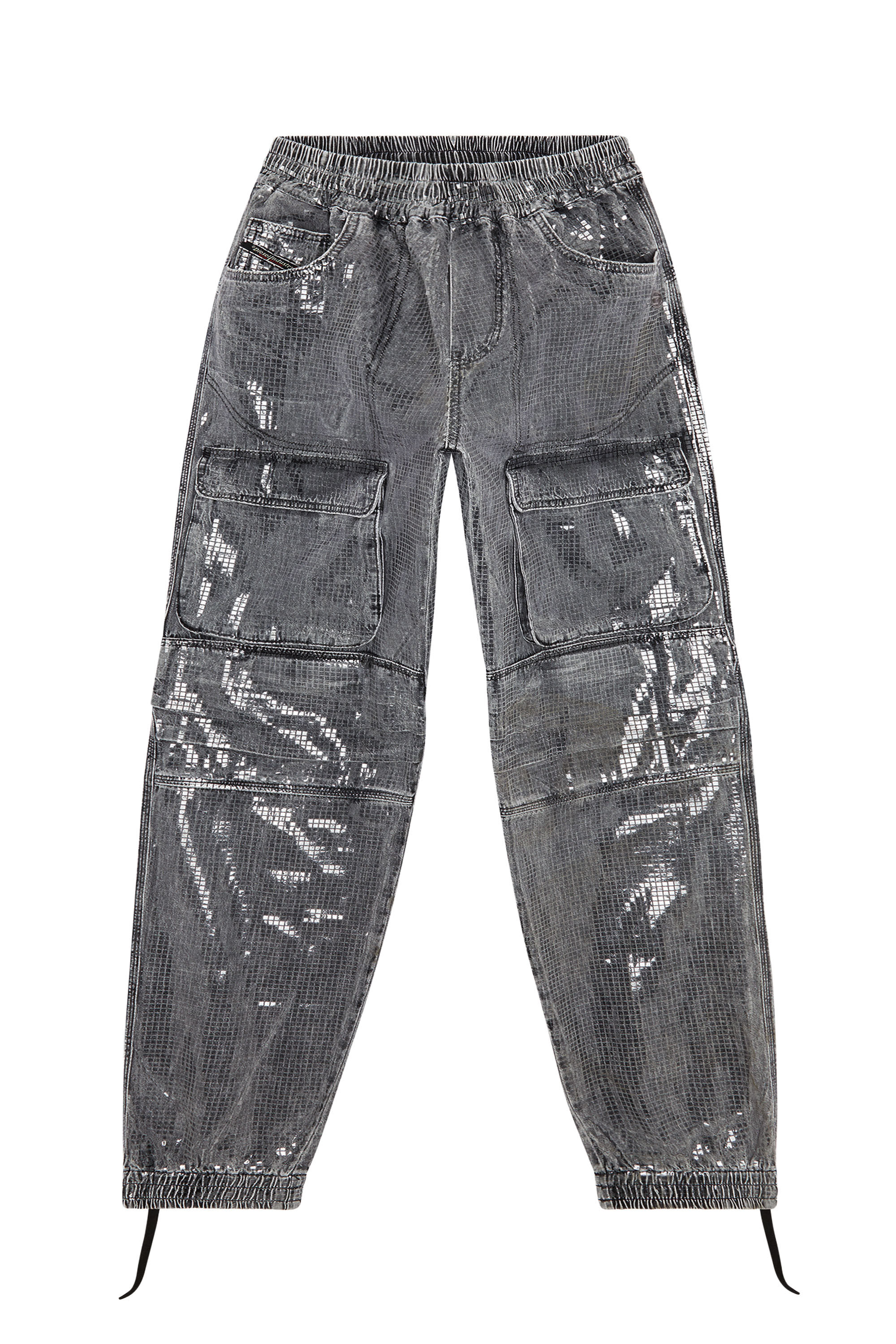 Diesel - Woman Straight Jeans D-Mirt 0PGAC, Black/Dark grey - Image 2