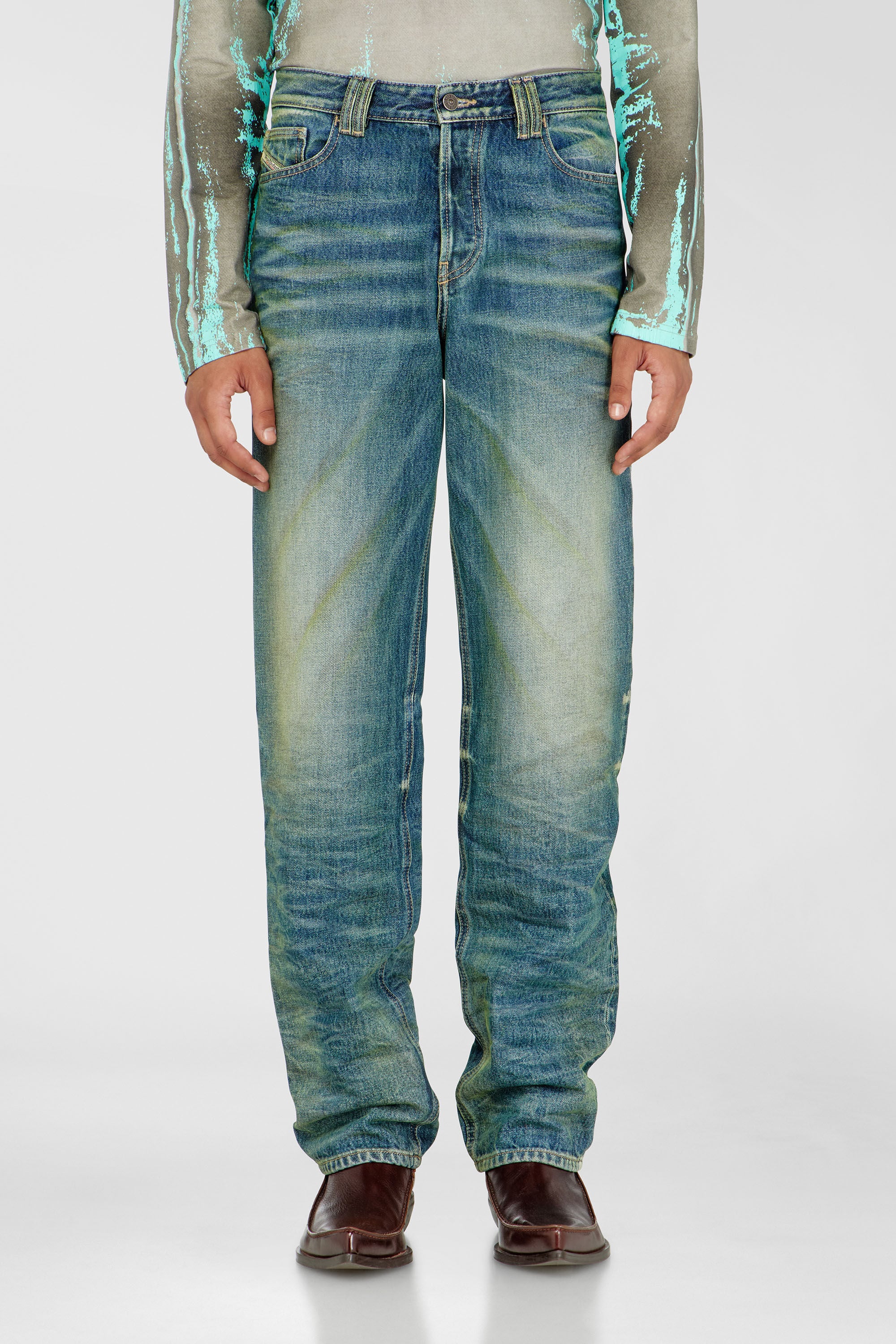 Diesel - Man's Regular Jeans 1991 D-Voeed 007FV, Medium blue - 4