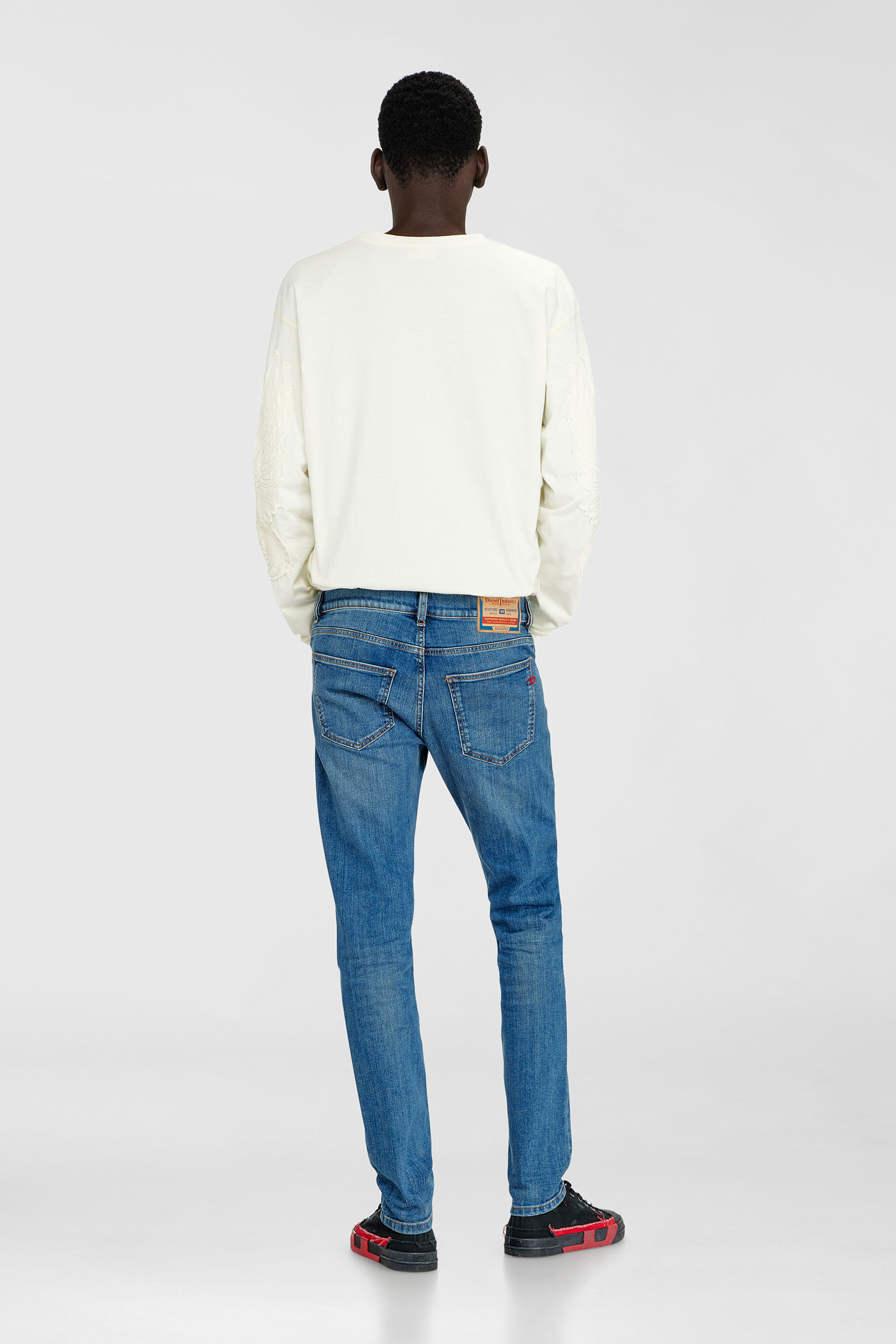 Diesel - Man's Slim Jeans 2019 D-Strukt 0KIAL, Light Blue - 3