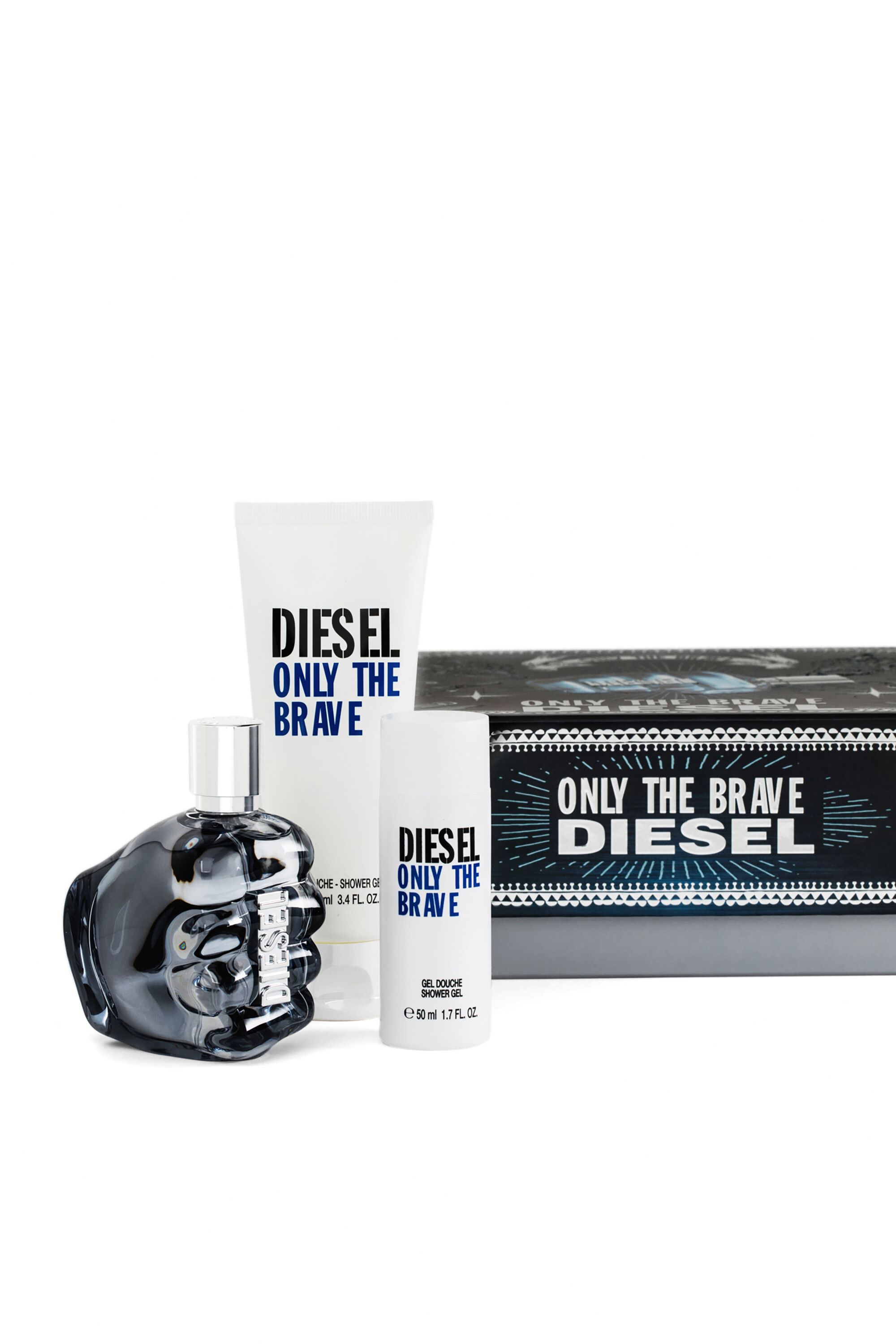 Diesel - ONLY THE BRAVE 75ML GIFT SET, Man's ONLY THE BRAVE Gift set in Blue/White - 1
