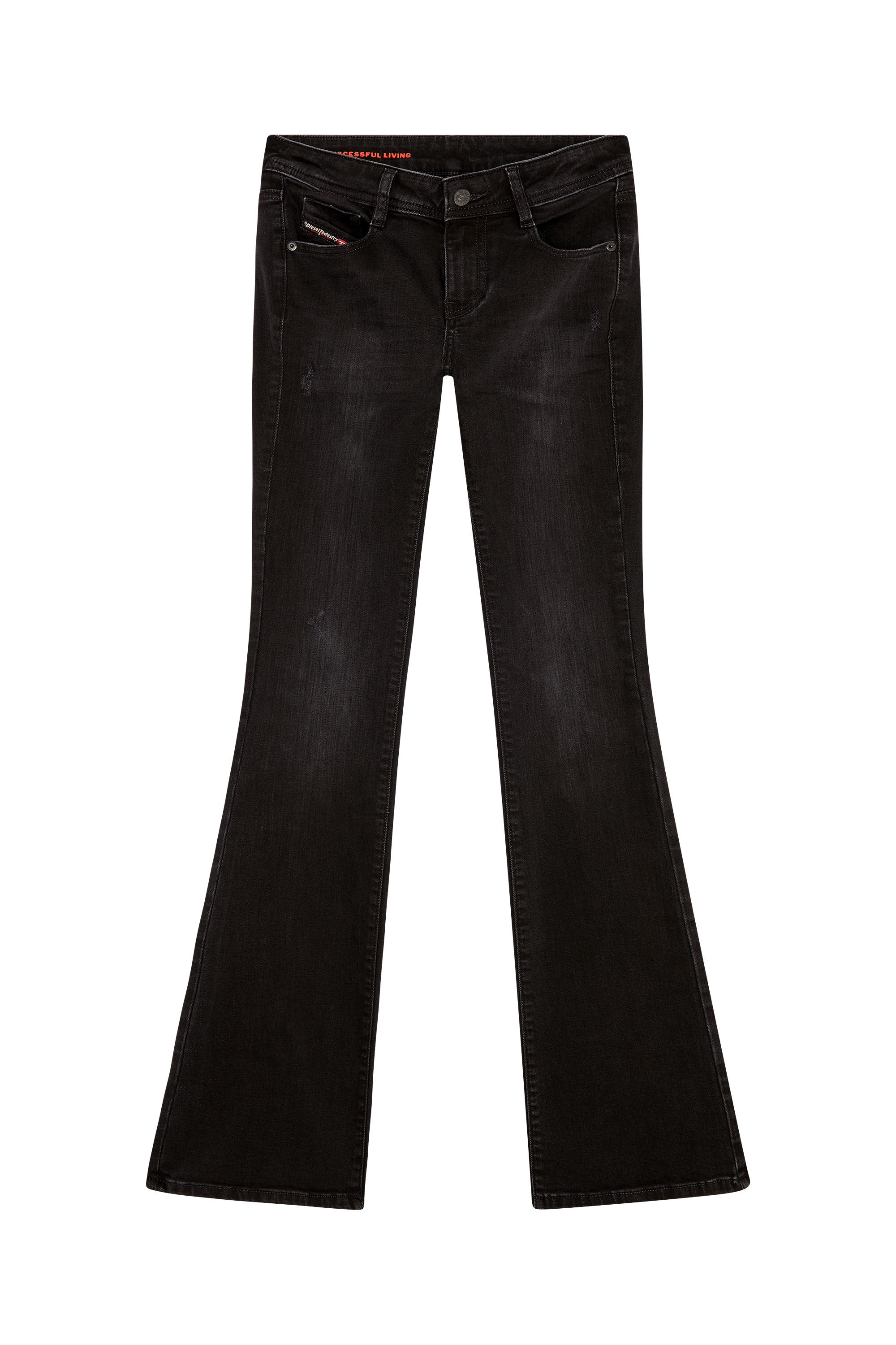 Diesel - 1969 D-Ebbey 0TFAS Bootcut and Flare Jeans, Black/Dark grey - Image 2